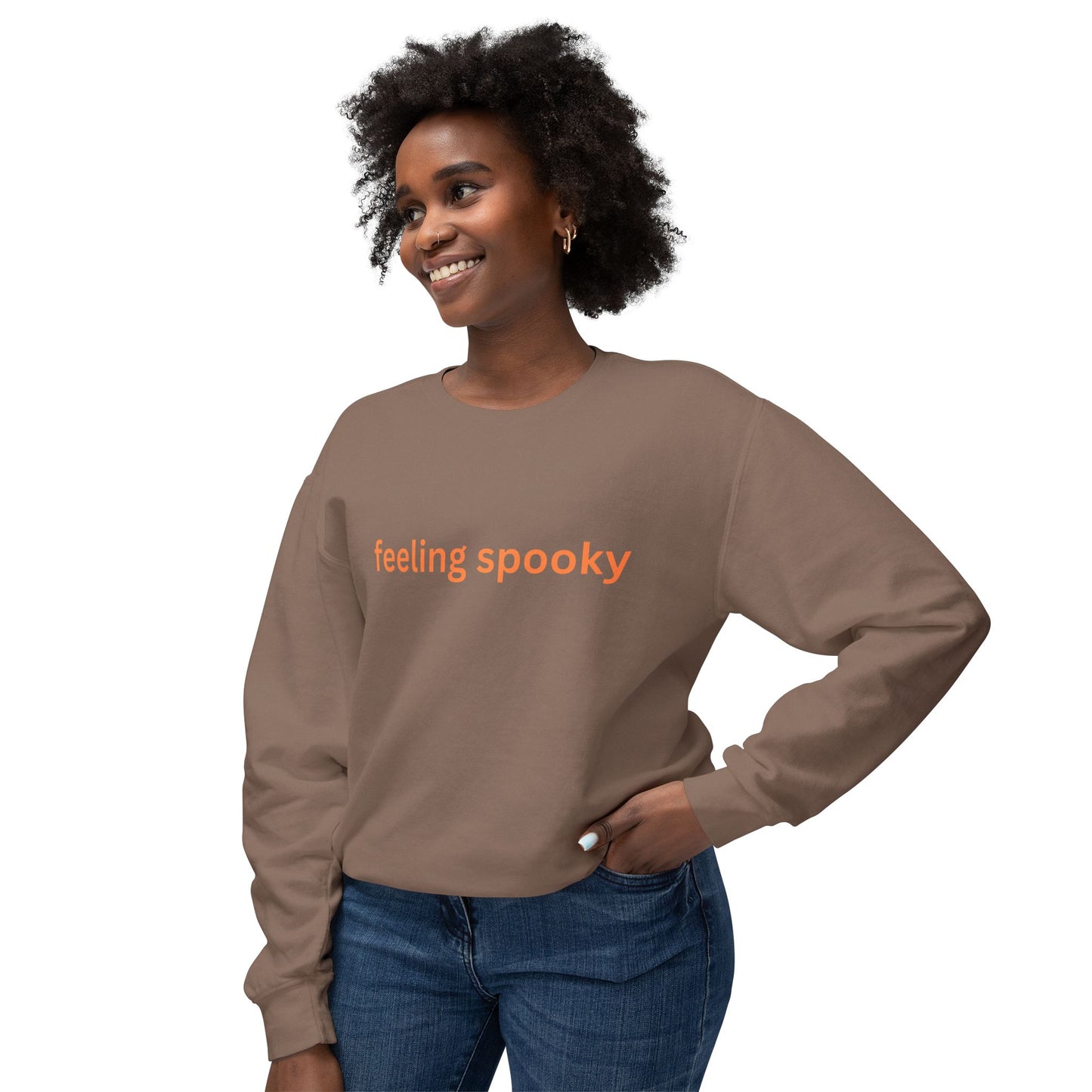 Spooky Vibes Crewneck Sweatshirt, Halloween Apparel, Unisex Sweatshirt, Casual Comfort, Cozy Fall Layering