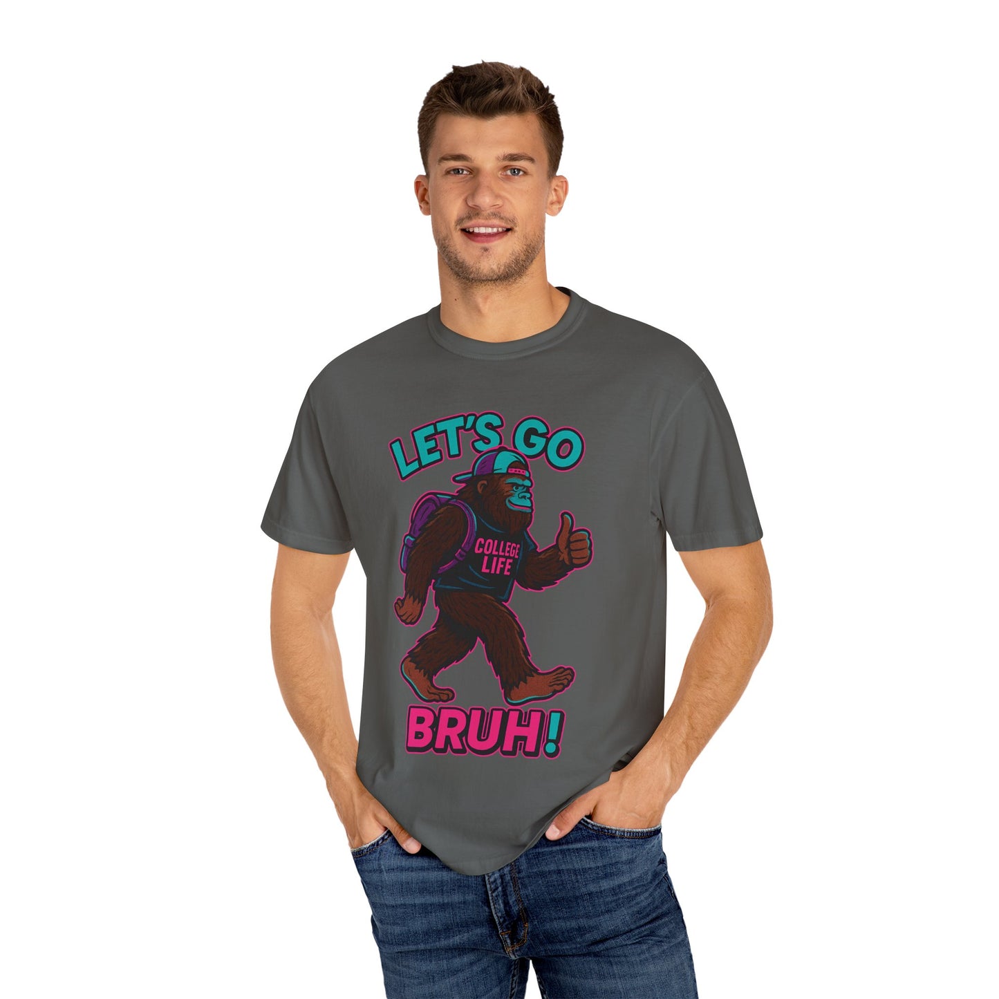 BIG FOOT 80's COLLEGE  TEES Unisex Garment-Dyed T-shirt