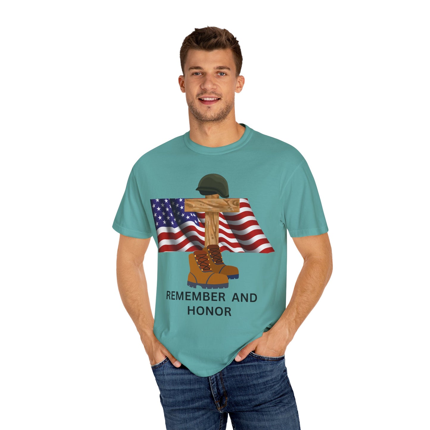 Memorial Day Tribute T-Shirt | Remember and Honor Gift | Unisex Garment-Dyed Top | Patriotic Tee for Veterans, 4th of July, Casual [...]
