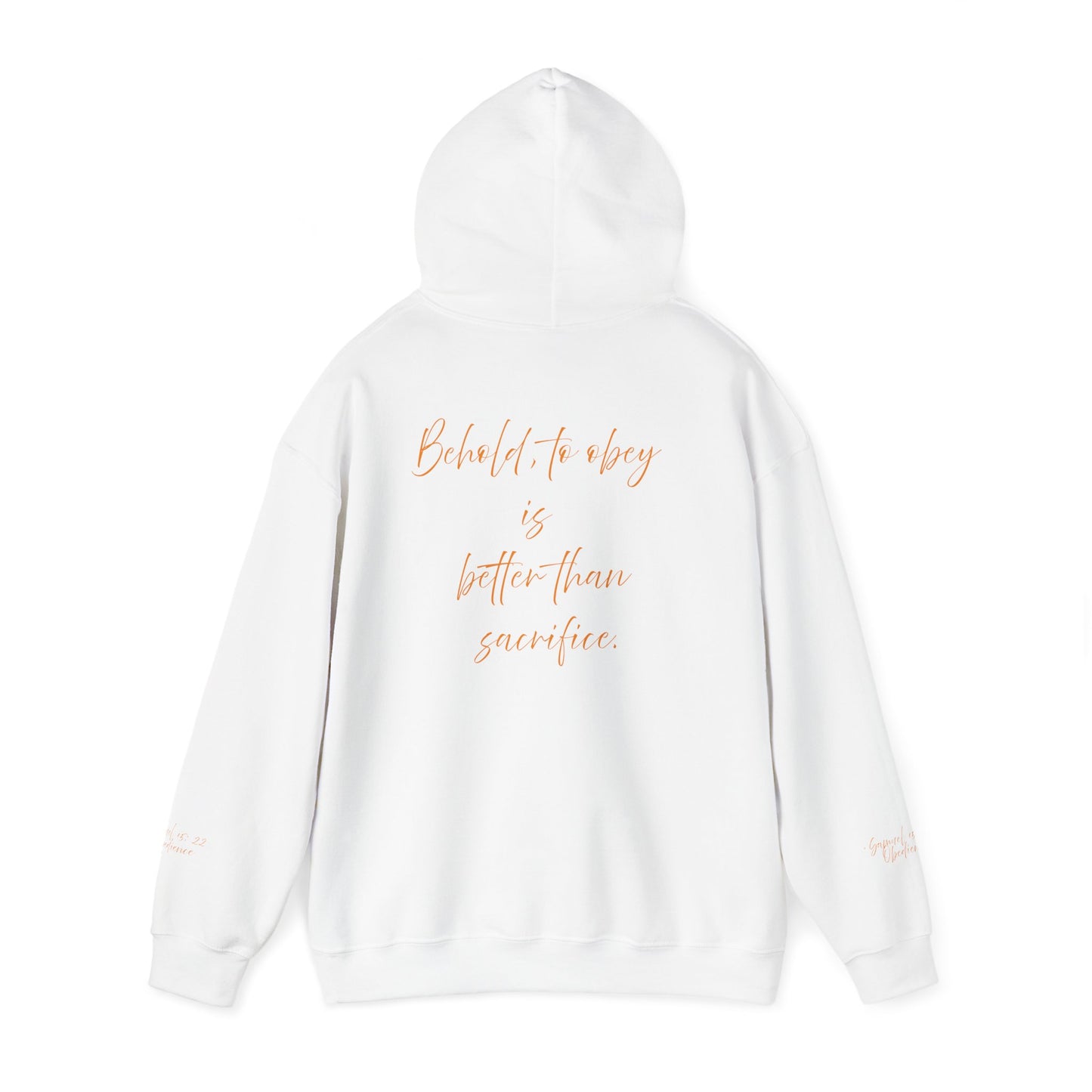INSPIRATIONAL UNISEX HOODIE - 'Obedience' & 'Sacrifice' Quotes