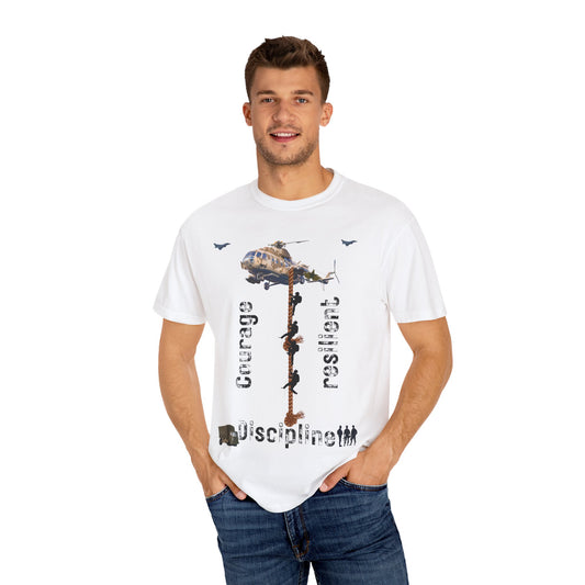 ARMY TEE Courage and Discipline , Unisex Military-Inspired T-Shirt, Adventure Shirt, Gift for Heroes, Casual Wear, Motivational Apparel
