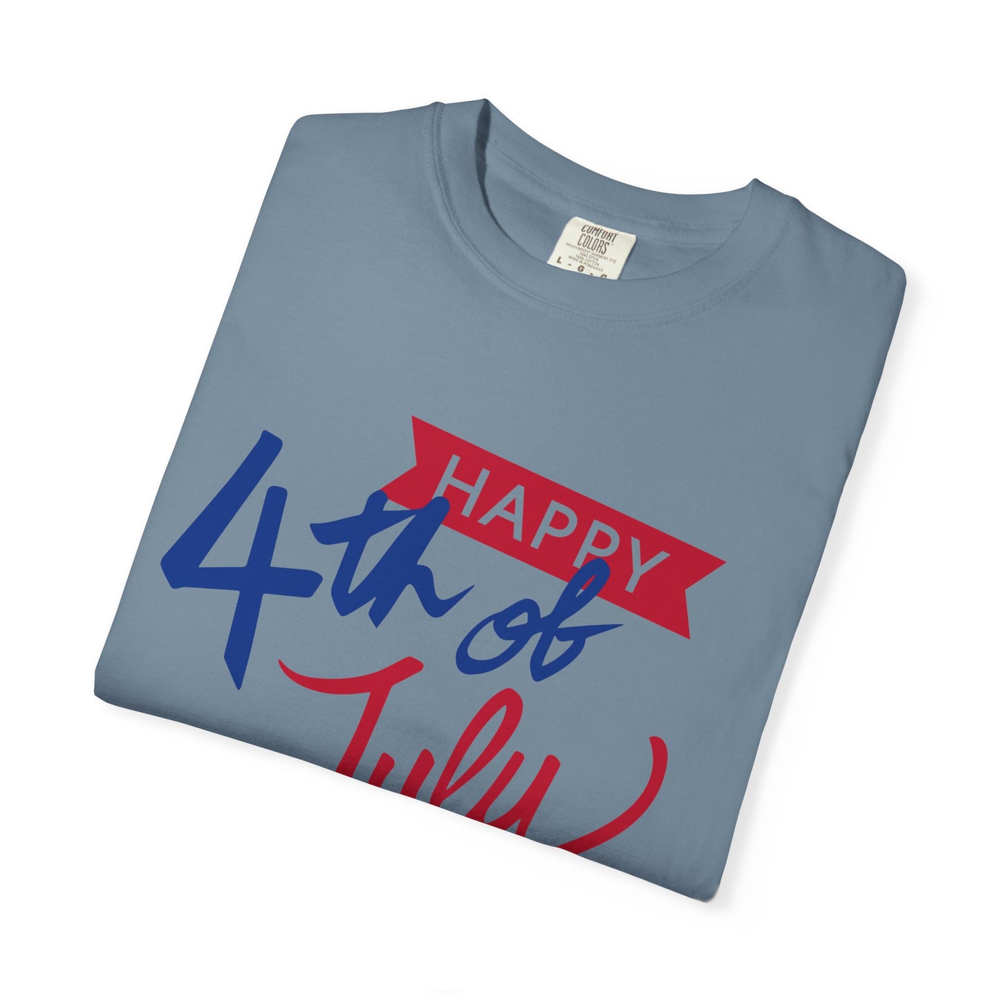Happy 4th of July Unisex T-shirt, Patriotic Tee for Independence Day, Summer Celebration Shirt, Fireworks Design, Gift for Friends