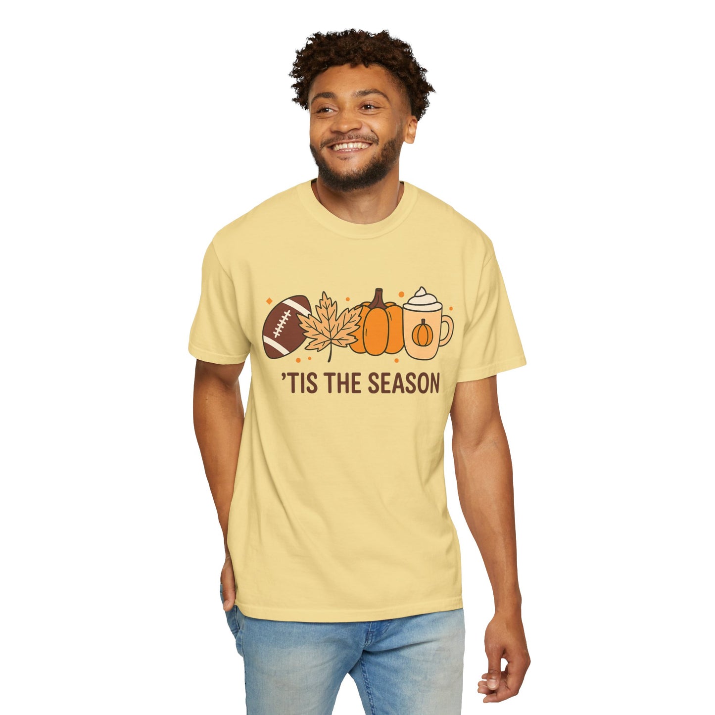 HALLOWEEN TIS THE SEASON Unisex Garment-Dyed T-shirt