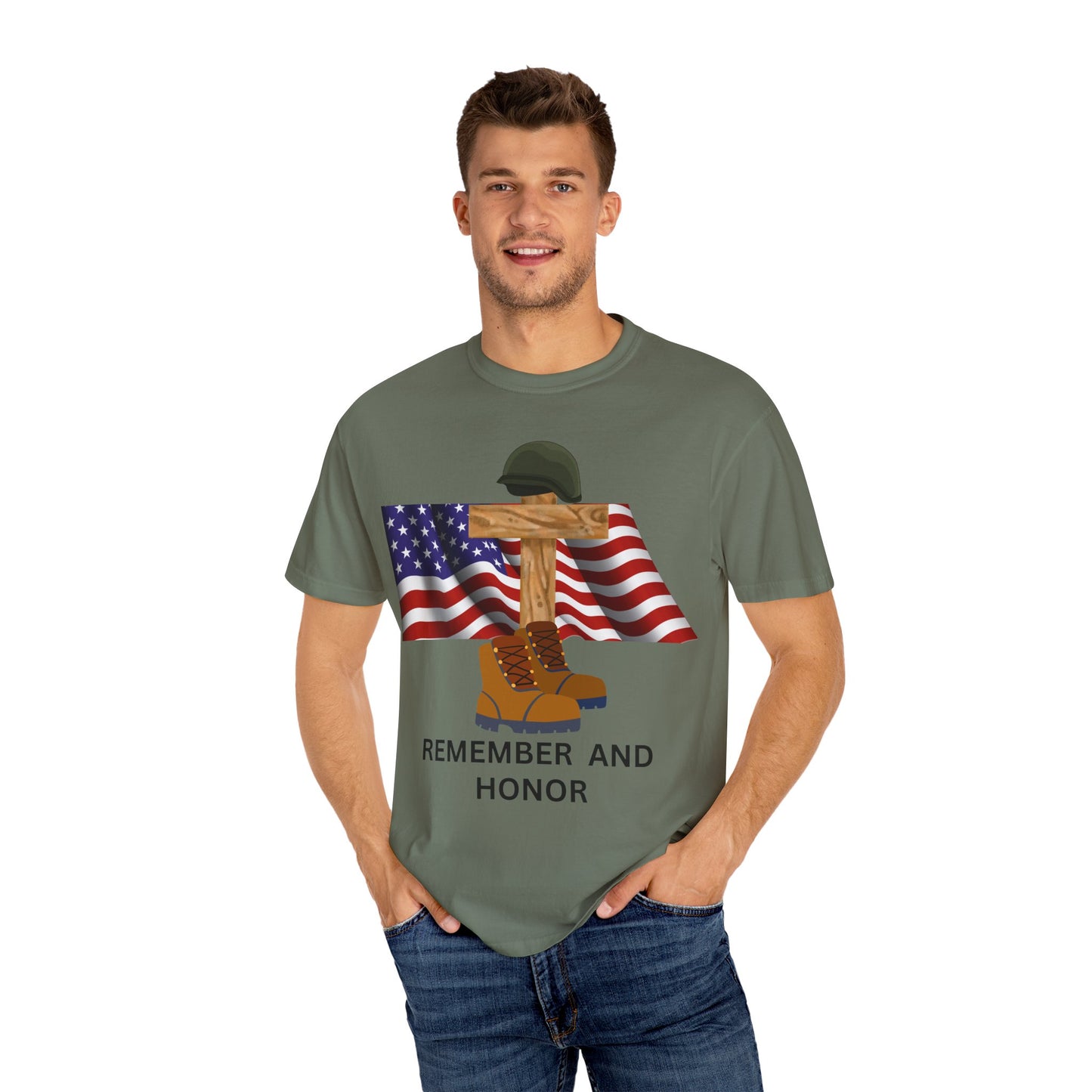 Memorial Day Tribute T-Shirt | Remember and Honor Gift | Unisex Garment-Dyed Top | Patriotic Tee for Veterans, 4th of July, Casual [...]