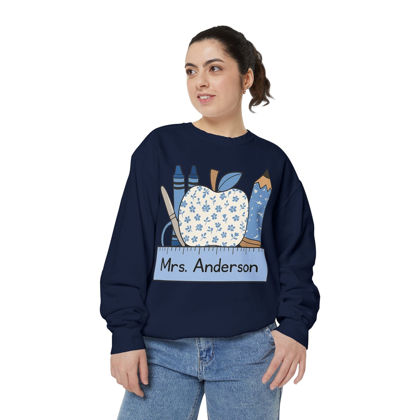 TEACHERS PERSONALIZED SUPPLIES Unisex Garment-Dyed Sweatshirt