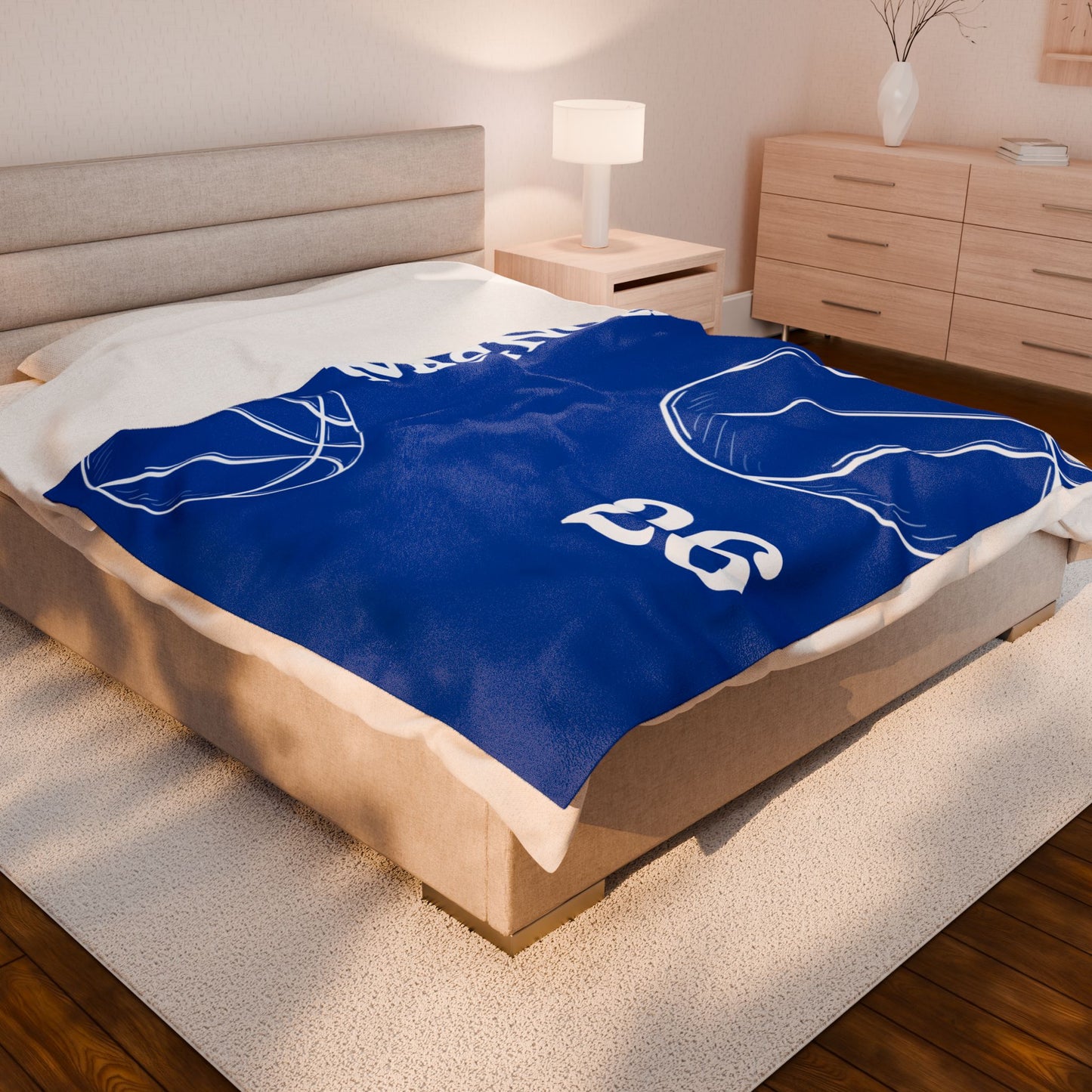 PERSONALIZED SPORTS  BASKETBALL Velveteen Plush BlLANKET (Placeholder Do Not Publish)