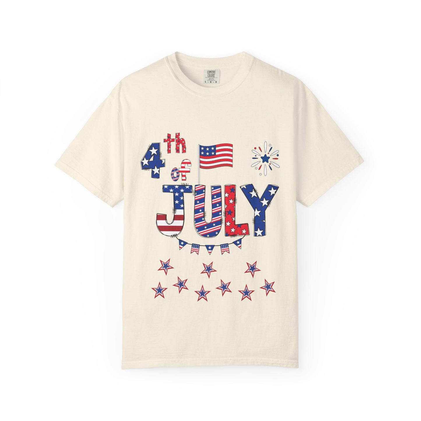 Patriotic 4th of July T-Shirt | Unisex Garment-Dyed Tee, Independence Day Apparel, Red White Blue Shirt, Summer BBQ Outfit, [...]