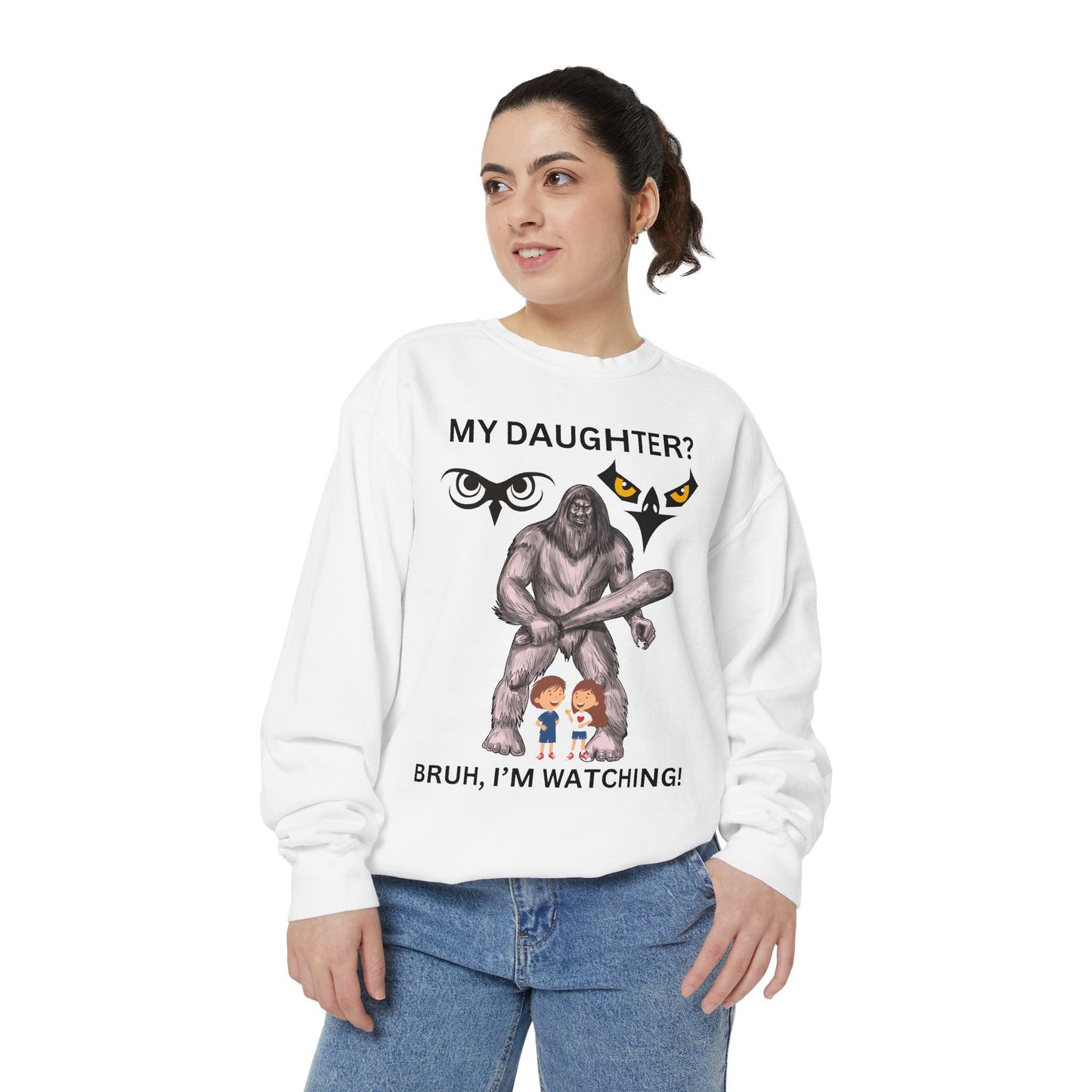 BRUH I'M WATCHING! PERSOBRUH, I'M WATCHING PERSONALIZED BACK TO SCHOOL SWEATSHIRT FUNNY Gift for DAUGHTERS  DADS, Unique Family Sweatshirt, Cool Casual Wear, Perfect for [...]