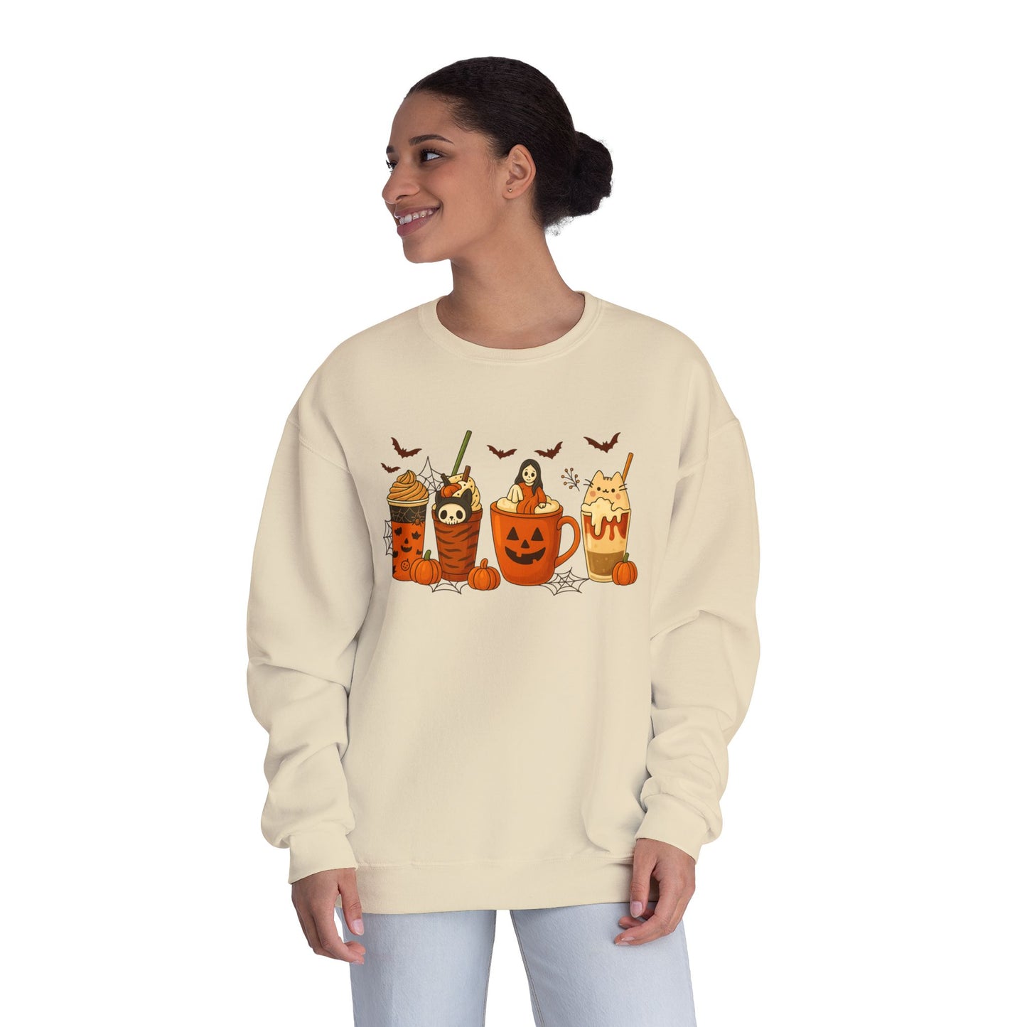 HALLOWEEN WITCHES DRINK SWEATSHIRT Unisex NuBlend® Crewneck Sweatshirt