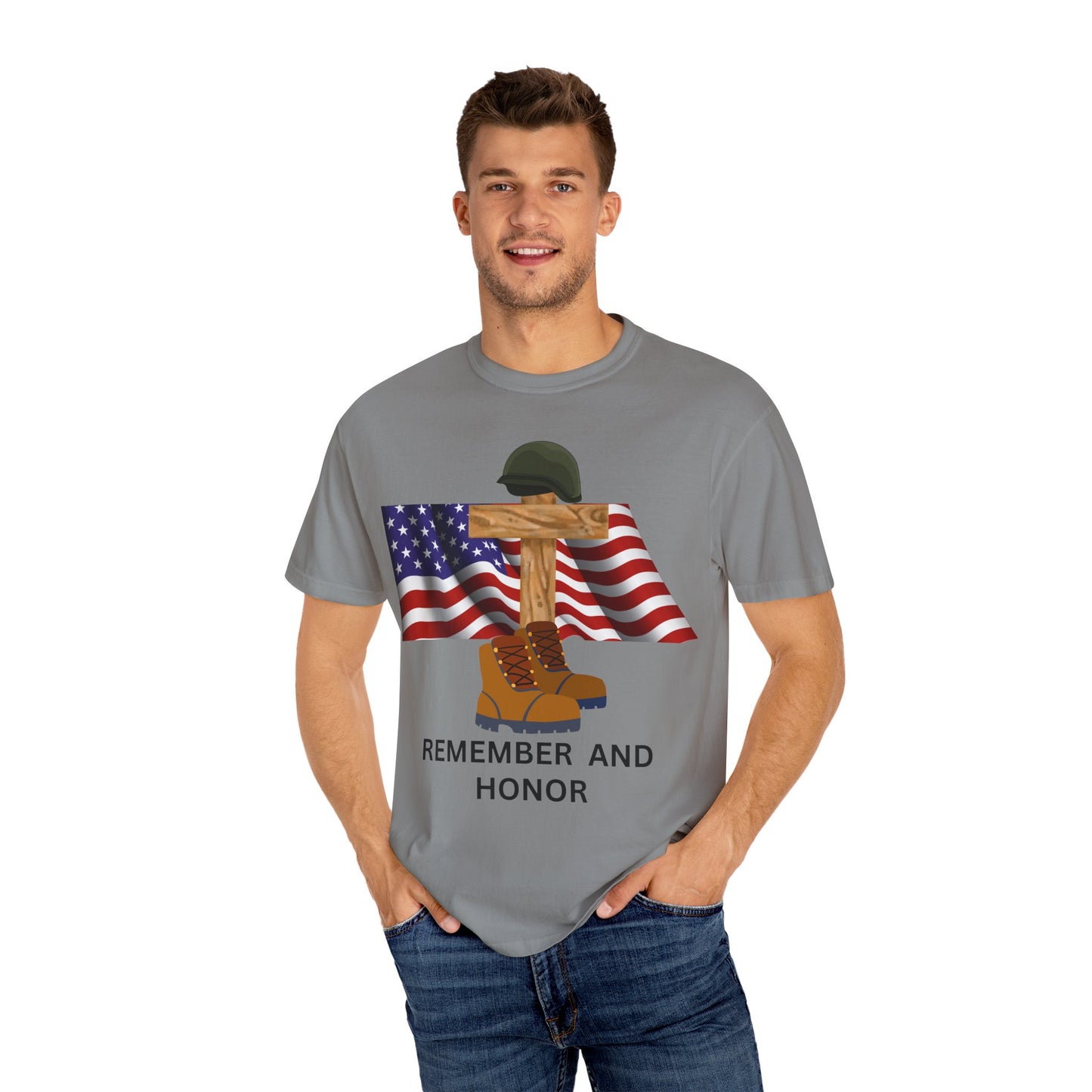 Memorial Day Tribute T-Shirt | Remember and Honor Gift | Unisex Garment-Dyed Top | Patriotic Tee for Veterans, 4th of July, Casual [...]