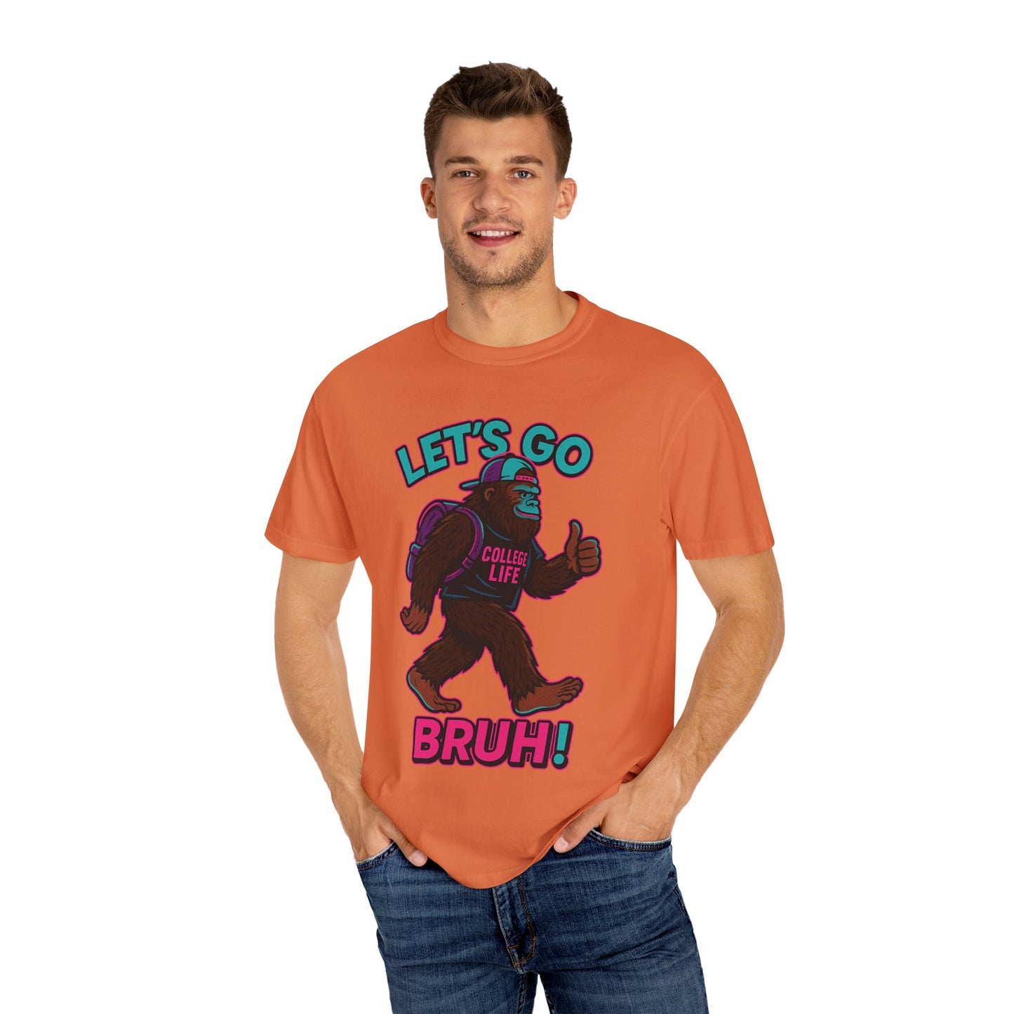 BIG FOOT 80's COLLEGE  TEES Unisex Garment-Dyed T-shirt