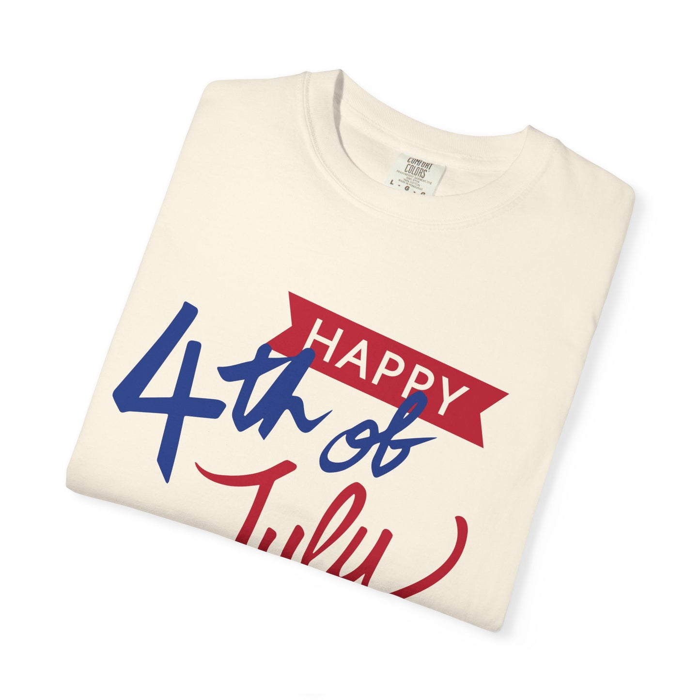 Happy 4th of July Unisex T-shirt, Patriotic Tee for Independence Day, Summer Celebration Shirt, Fireworks Design, Gift for Friends