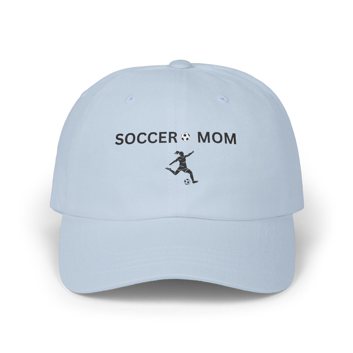 Soccer Mom Classic Dad Cap - Trendy White Adjustable Hat