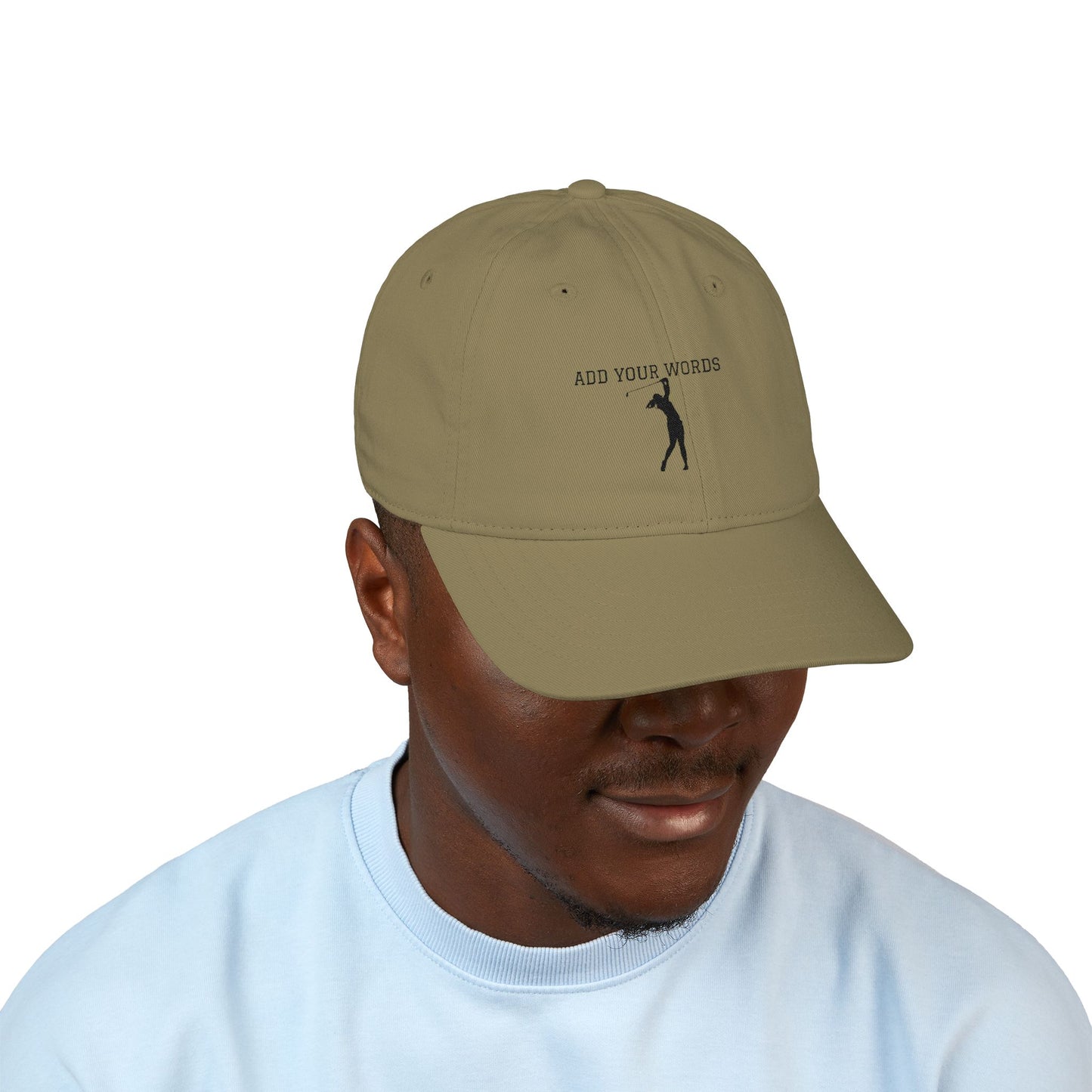 Custom Embroidered Organic Baseball Cap – Personalize Your Words