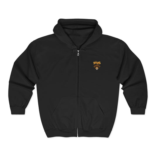 Fearless Lion Zip-Up Hoodie | Unisex Heavy Blend Sweatshirt