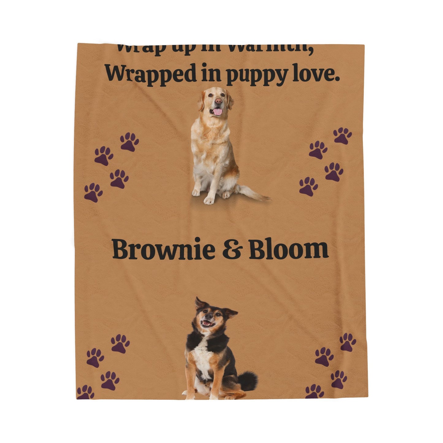 MY PET DOG PERSONALIZED  VELVETEEN Plush BLANKET (Placeholder Do Not Publish)