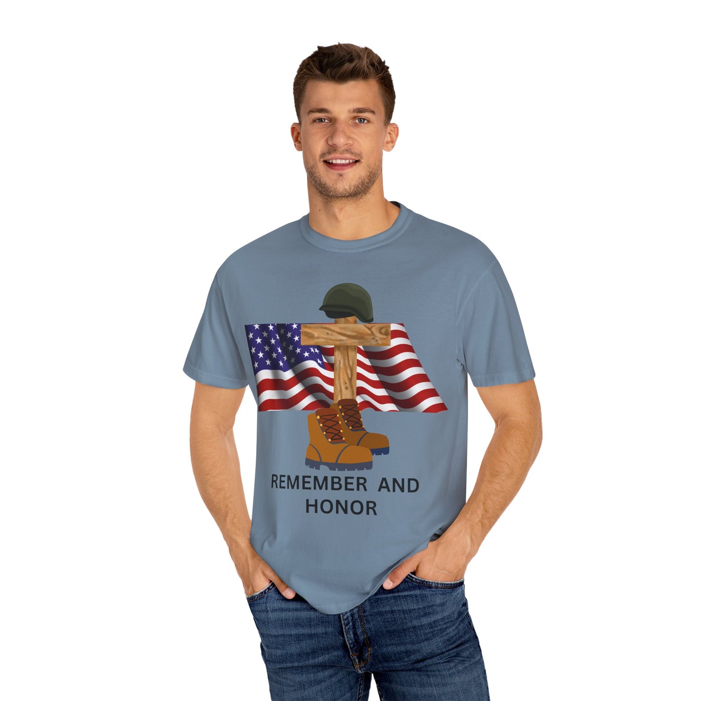 Memorial Day Tribute T-Shirt | Remember and Honor Gift | Unisex Garment-Dyed Top | Patriotic Tee for Veterans, 4th of July, Casual [...]