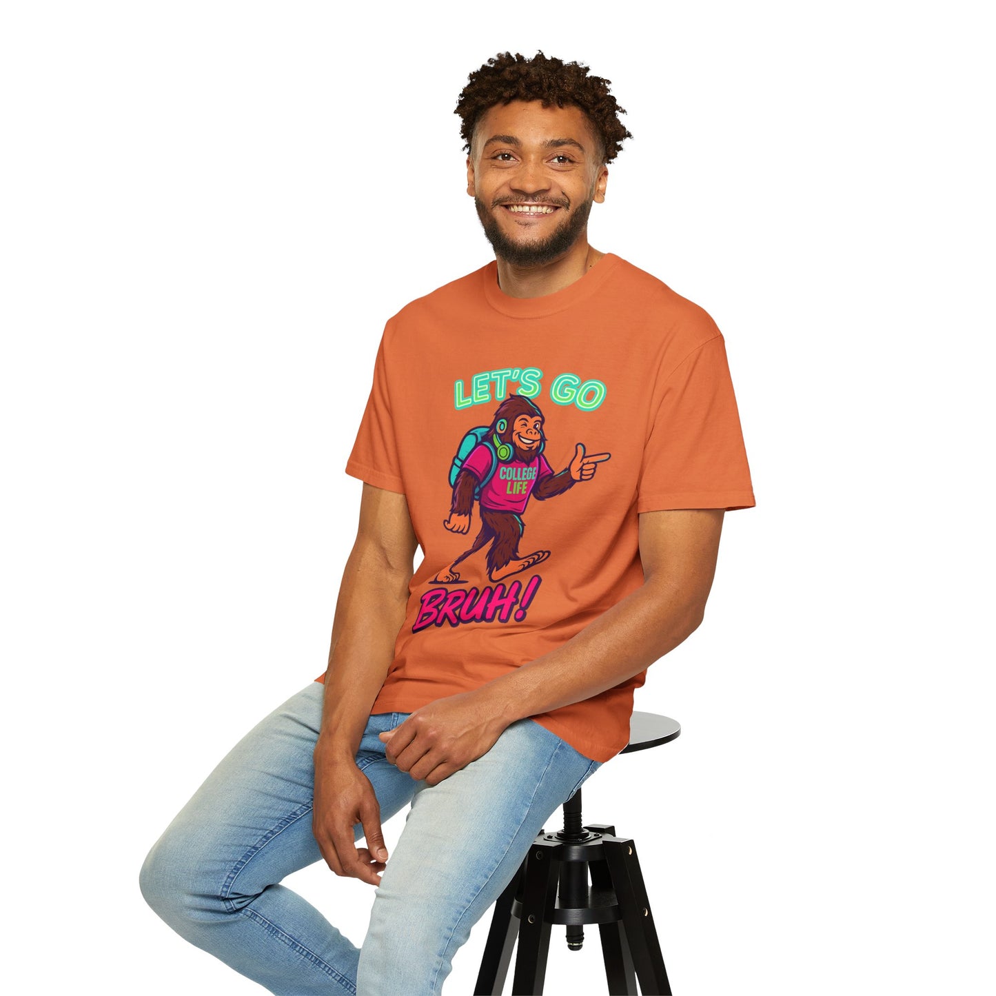 BIGFOOT CURRENT COLLEGE TEE Unisex Garment-Dyed T-shirt