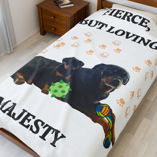 MY PET DOG PERSONALIZED VELVEVETEEN Plush BLANKET (Placeholder Do Not Publish)