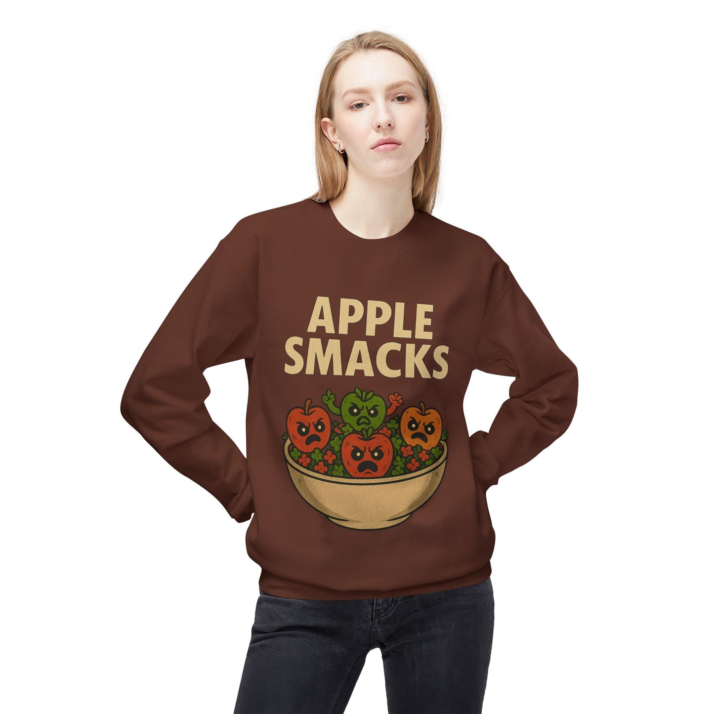 NEW APPLE SMACKS HALLOWEEN SWEATSHIRTS Unisex Midweight Softstyle Fleece Crewneck Sweatshirt