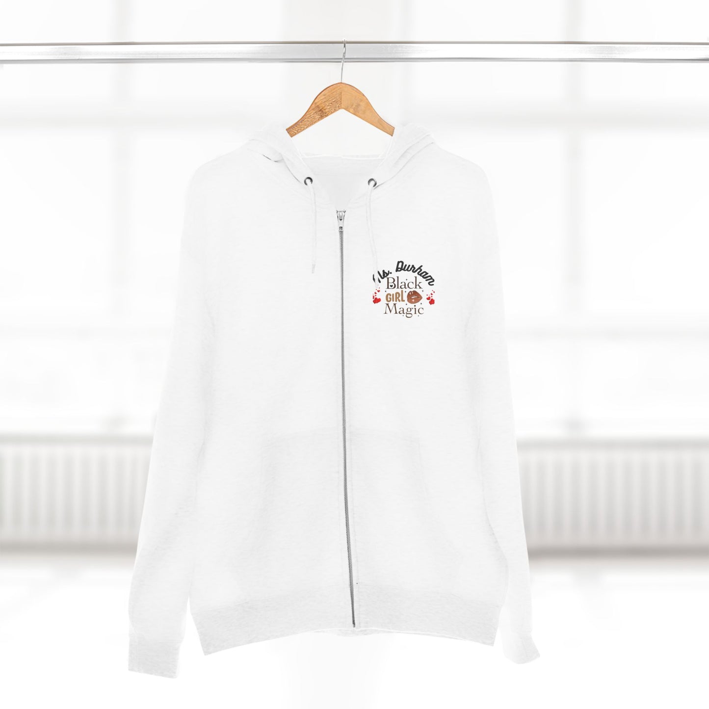 BACK TO SCHOOL PERSONALIZED BLACK GIRL MAGIC ZIP HOODIE | Empowering Fashion, Gift for Women, Cozy Outerwear, Celebration of Culture, Casual Style