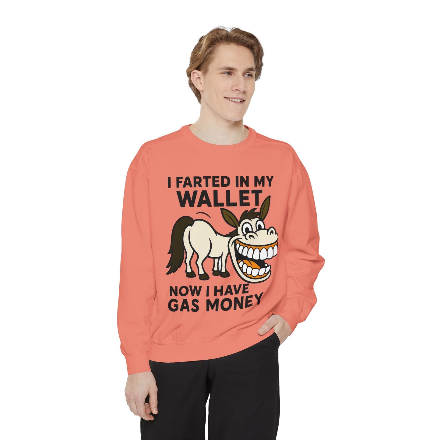 GAS COLLEGE SWEATSHIRT Unisex Garment-Dyed Sweatshirt
