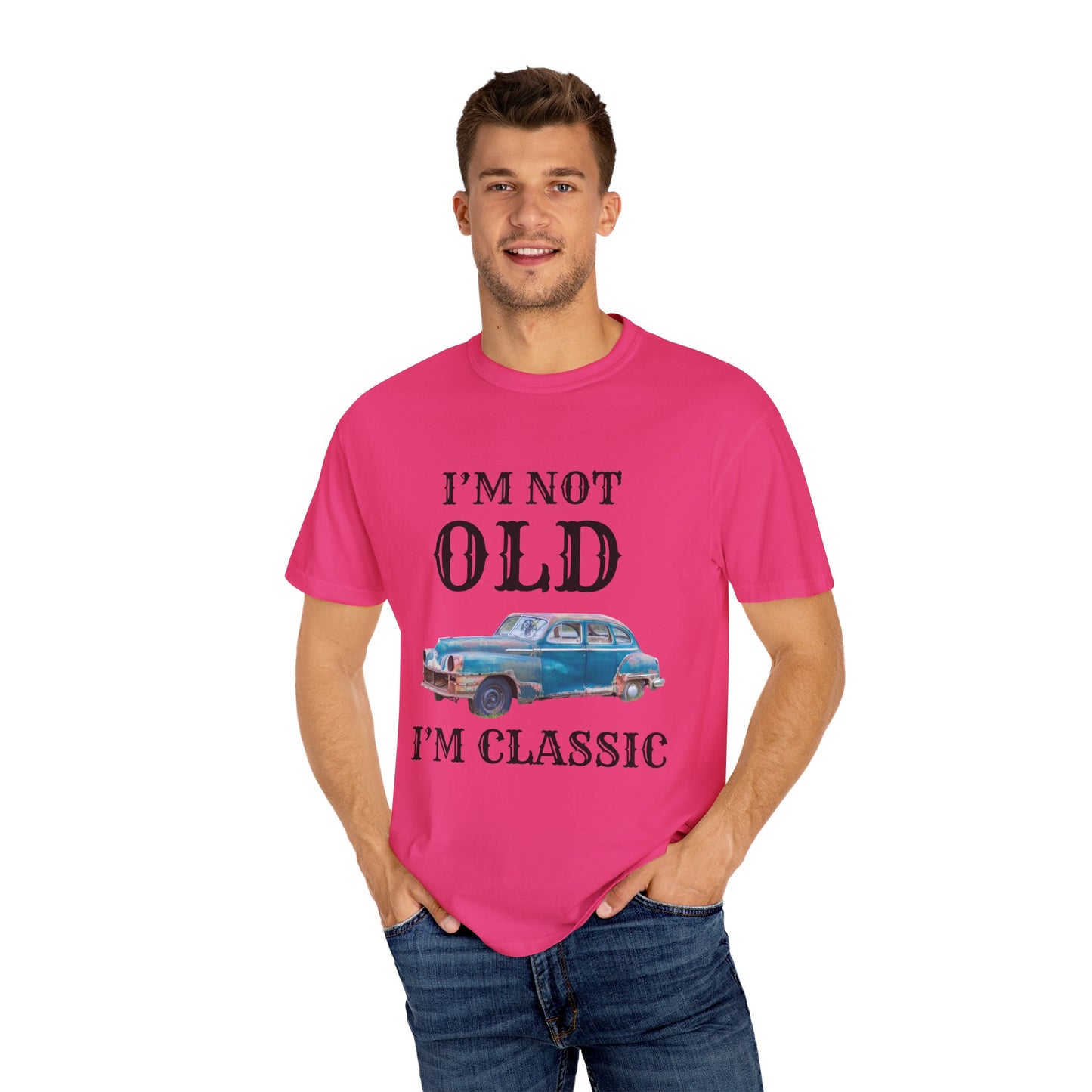 CLASSIC CAR TSHIRT, VINTAGE , I'm Not Old I'm Classic, Gift for Car Lovers, Unisex Apparel, Retro Style
