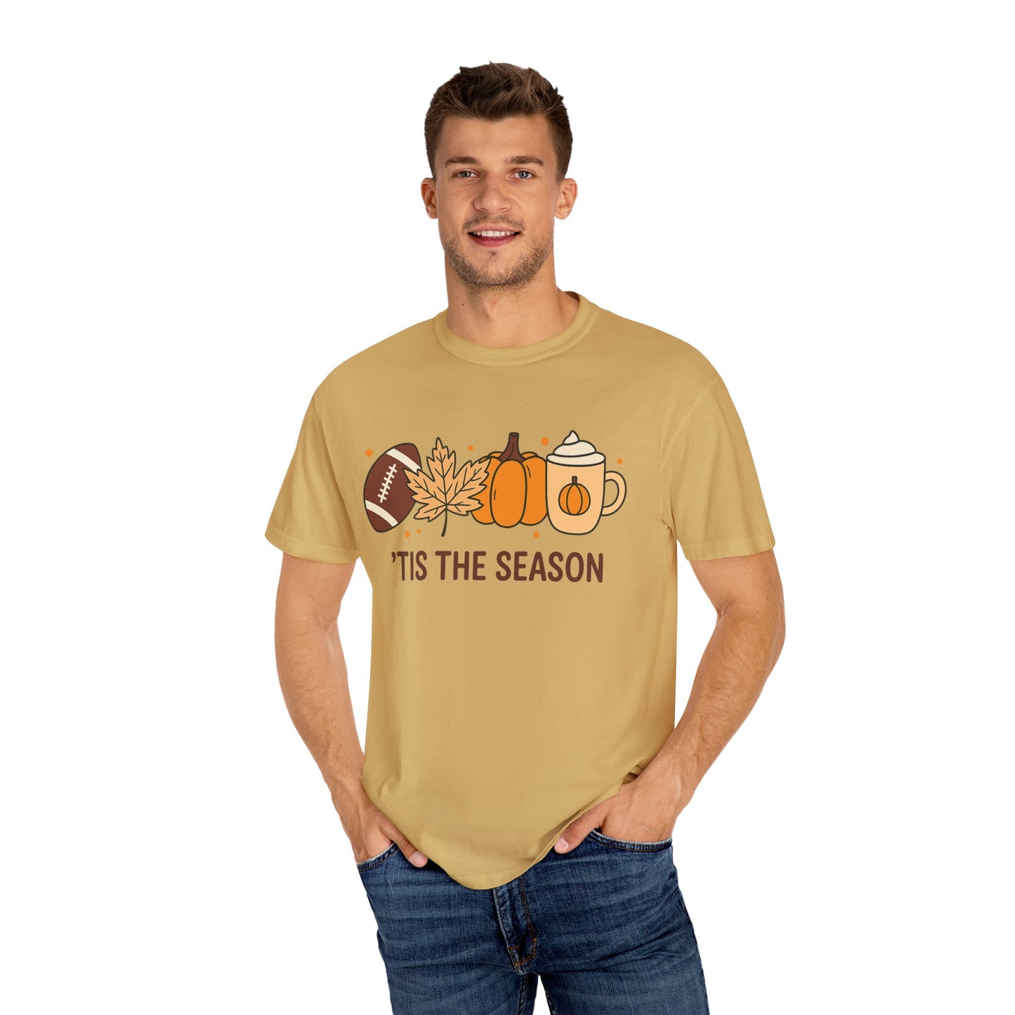 HALLOWEEN TIS THE SEASON Unisex Garment-Dyed T-shirt