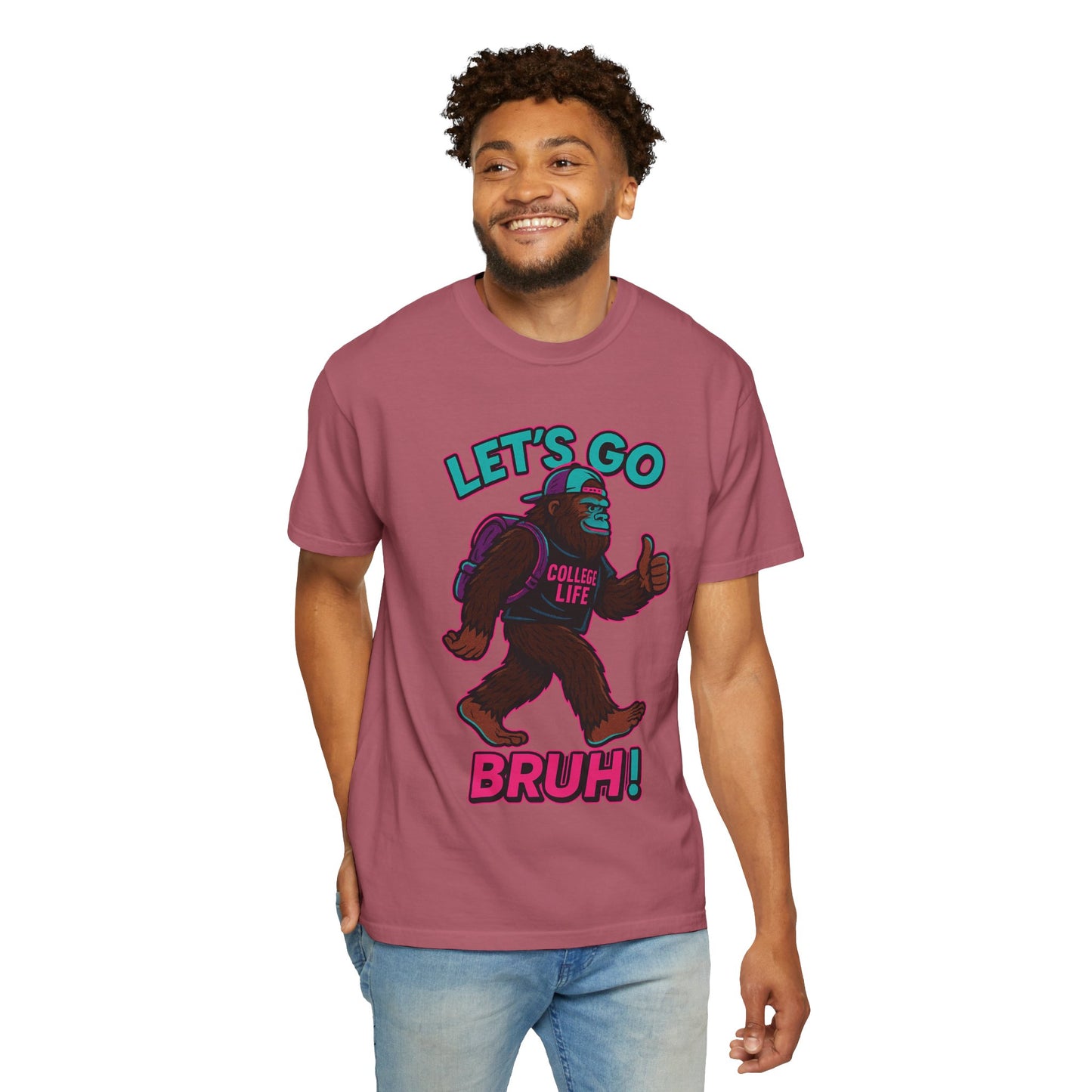 BIG FOOT 80's COLLEGE  TEES Unisex Garment-Dyed T-shirt