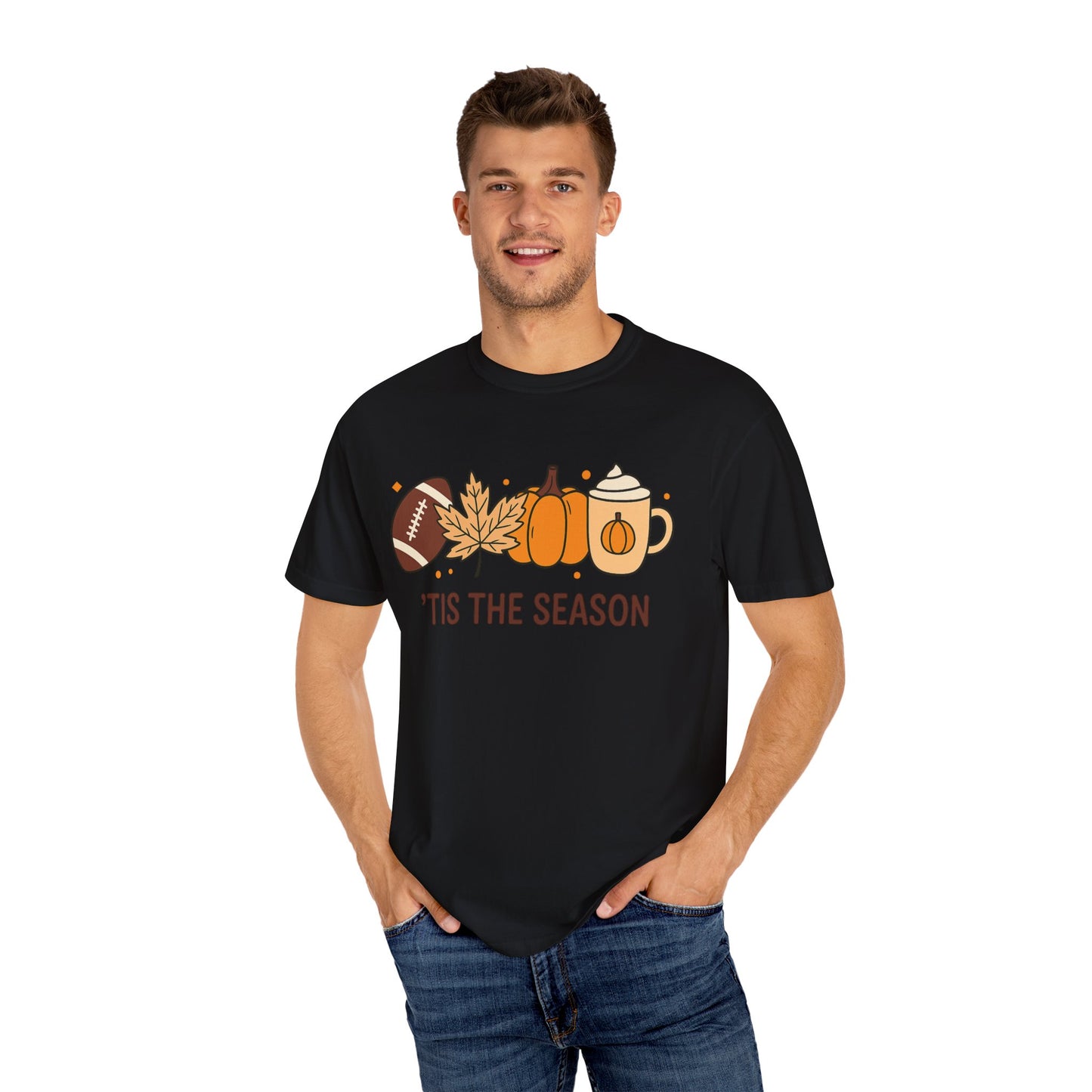 HALLOWEEN TIS THE SEASON Unisex Garment-Dyed T-shirt