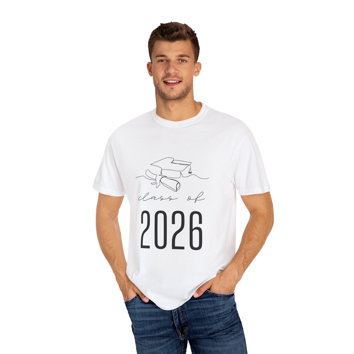 GRADUATION TSHIRT CLASS OF 2026 Unisex School Spirit Shirt, Grad Gift, Comfortable Cotton Top