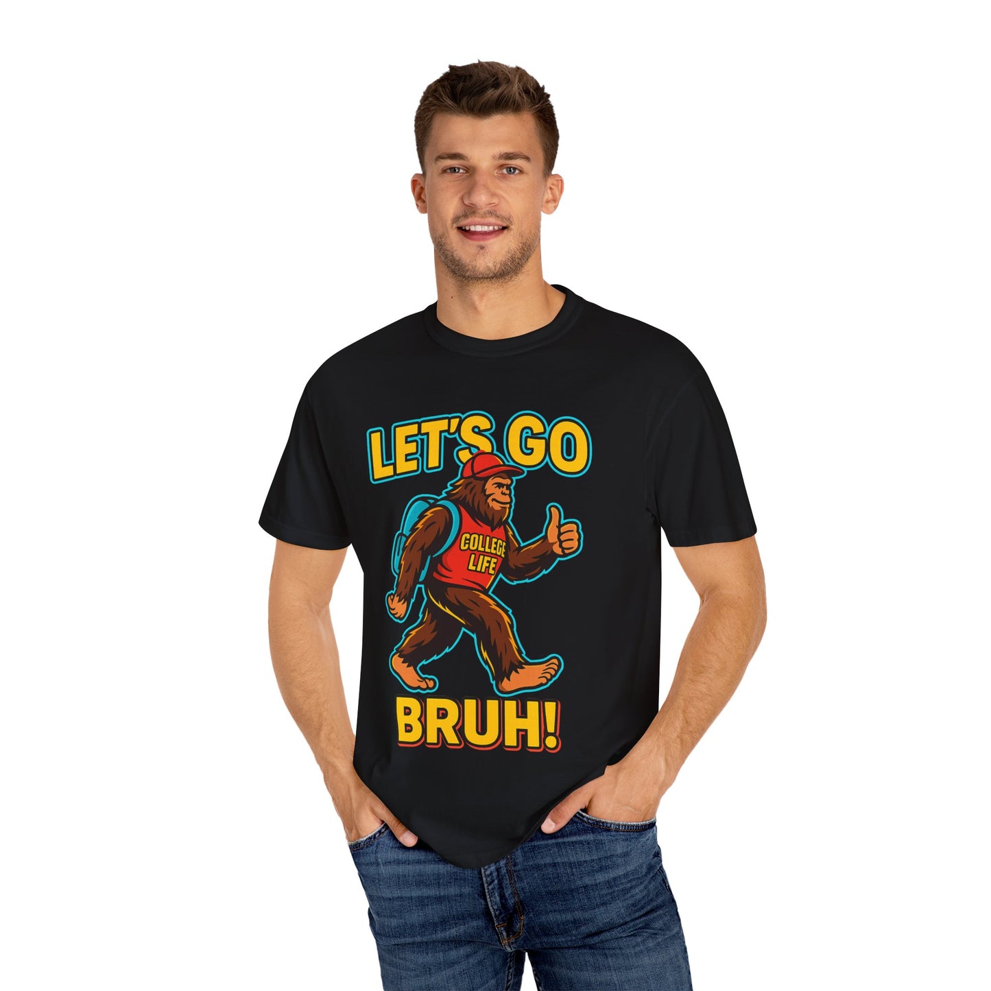 BIGFOOT CURRENT NEON COLLEGE TEES Unisex Garment-Dyed T-shirt