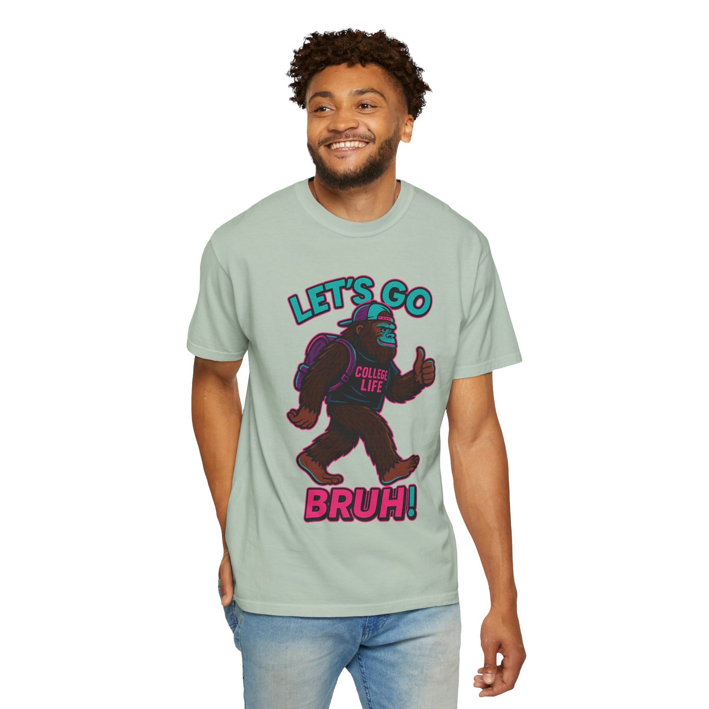 BIG FOOT 80's COLLEGE  TEES Unisex Garment-Dyed T-shirt