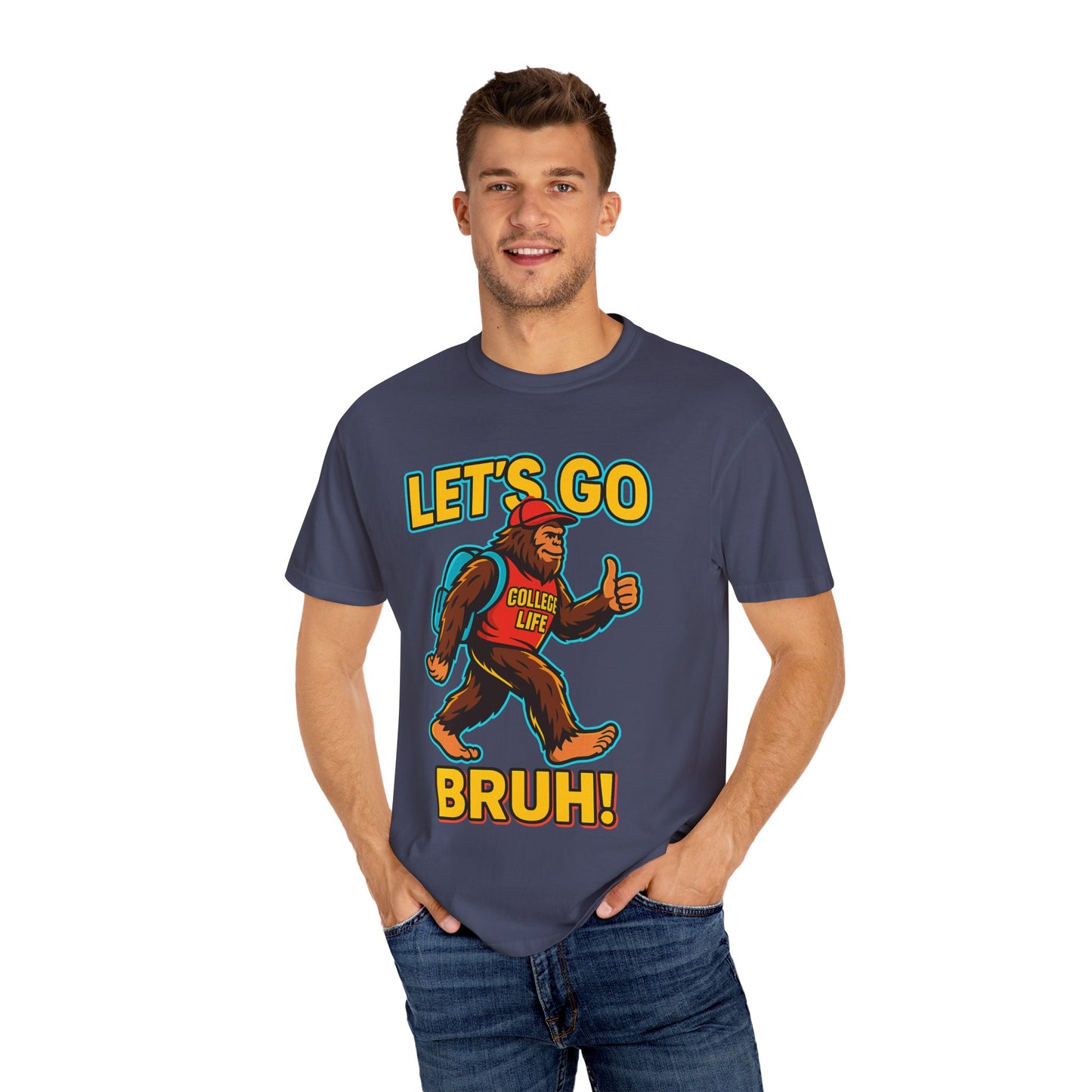 BIGFOOT CURRENT NEON COLLEGE TEES Unisex Garment-Dyed T-shirt