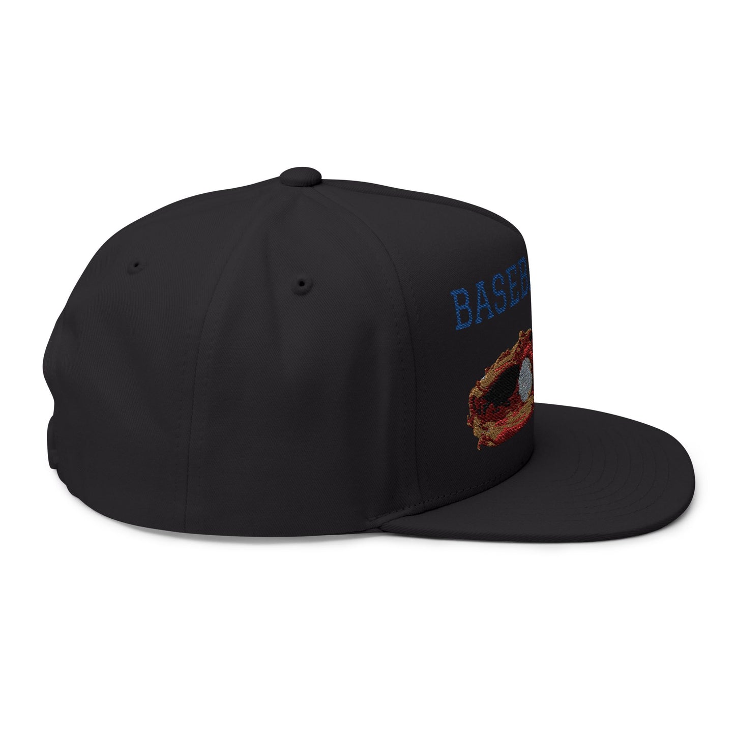 Baseball Dad Flat Bill Cap - Embroidered Cap for Sports Lovers