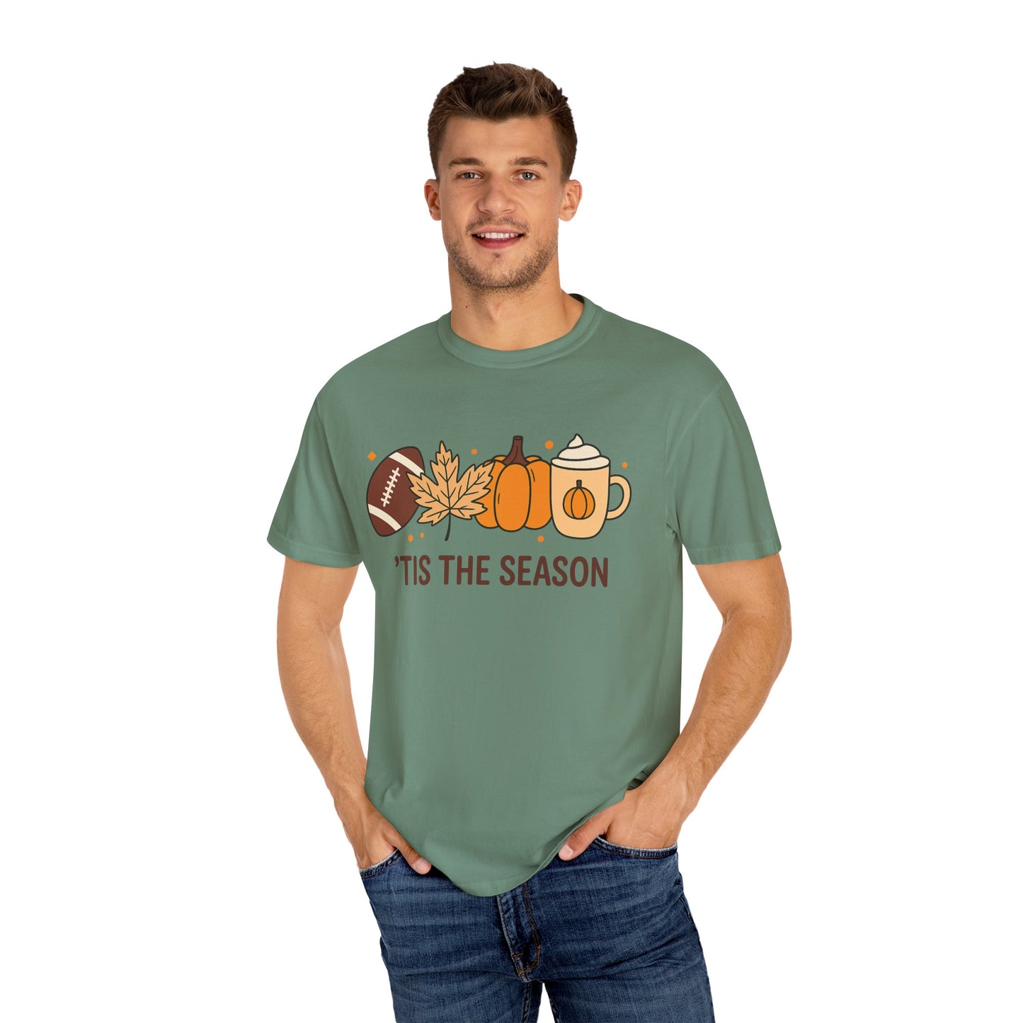 HALLOWEEN TIS THE SEASON Unisex Garment-Dyed T-shirt
