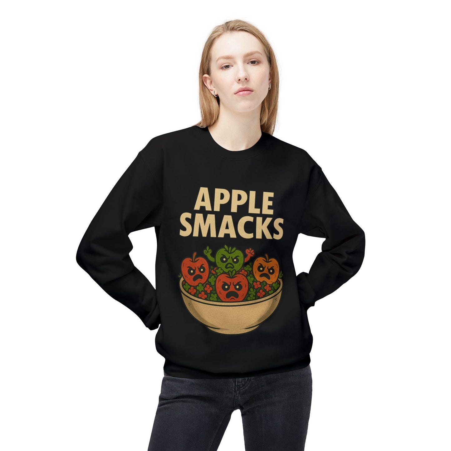 NEW APPLE SMACKS HALLOWEEN SWEATSHIRTS Unisex Midweight Softstyle Fleece Crewneck Sweatshirt