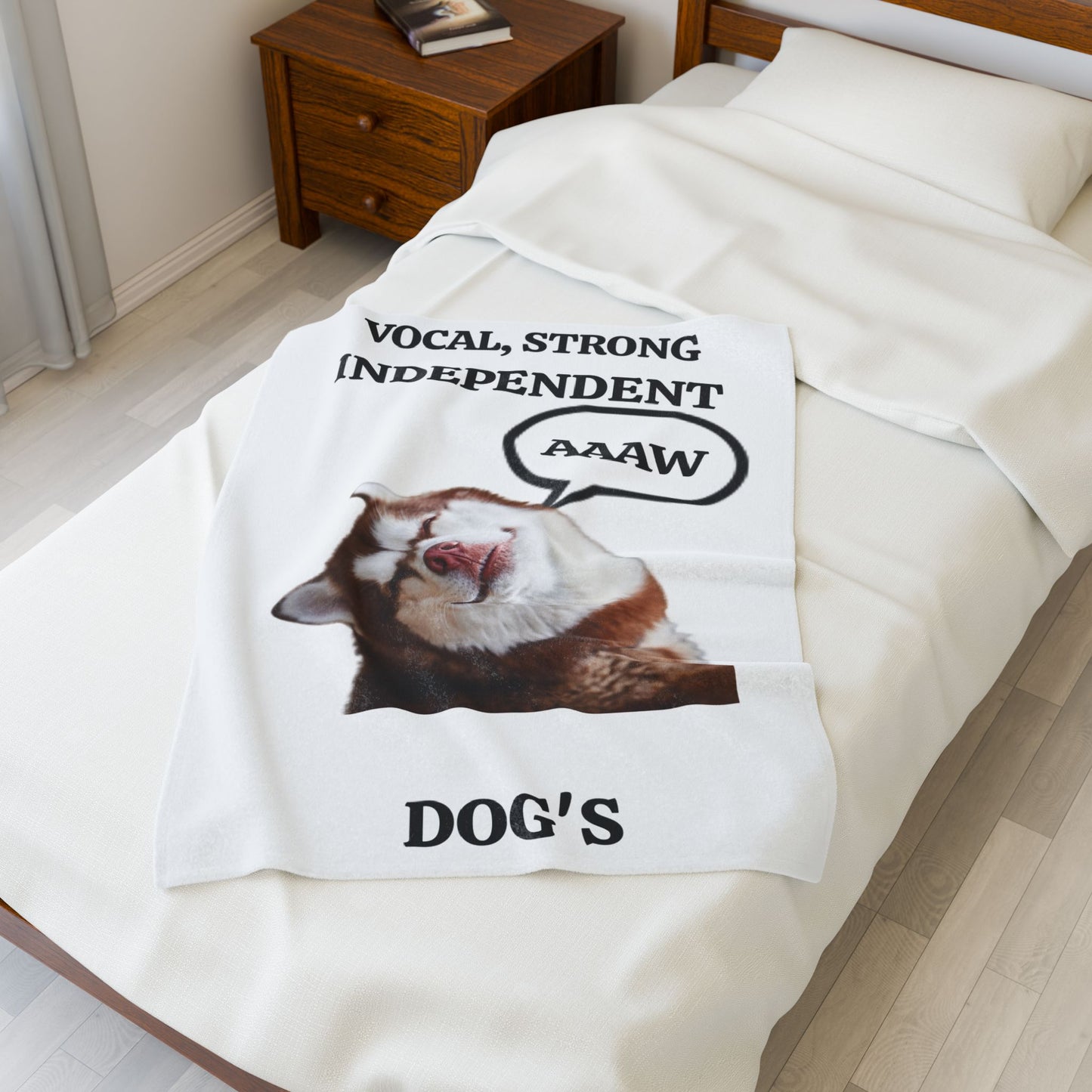 MY PET DOG  PERSONALIZED VELVETEEN BLANKET (Placeholder Do Not Publish)