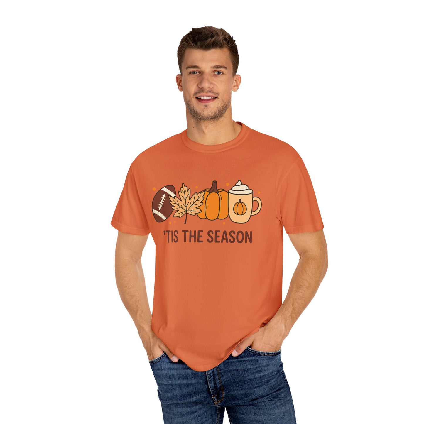 HALLOWEEN TIS THE SEASON Unisex Garment-Dyed T-shirt
