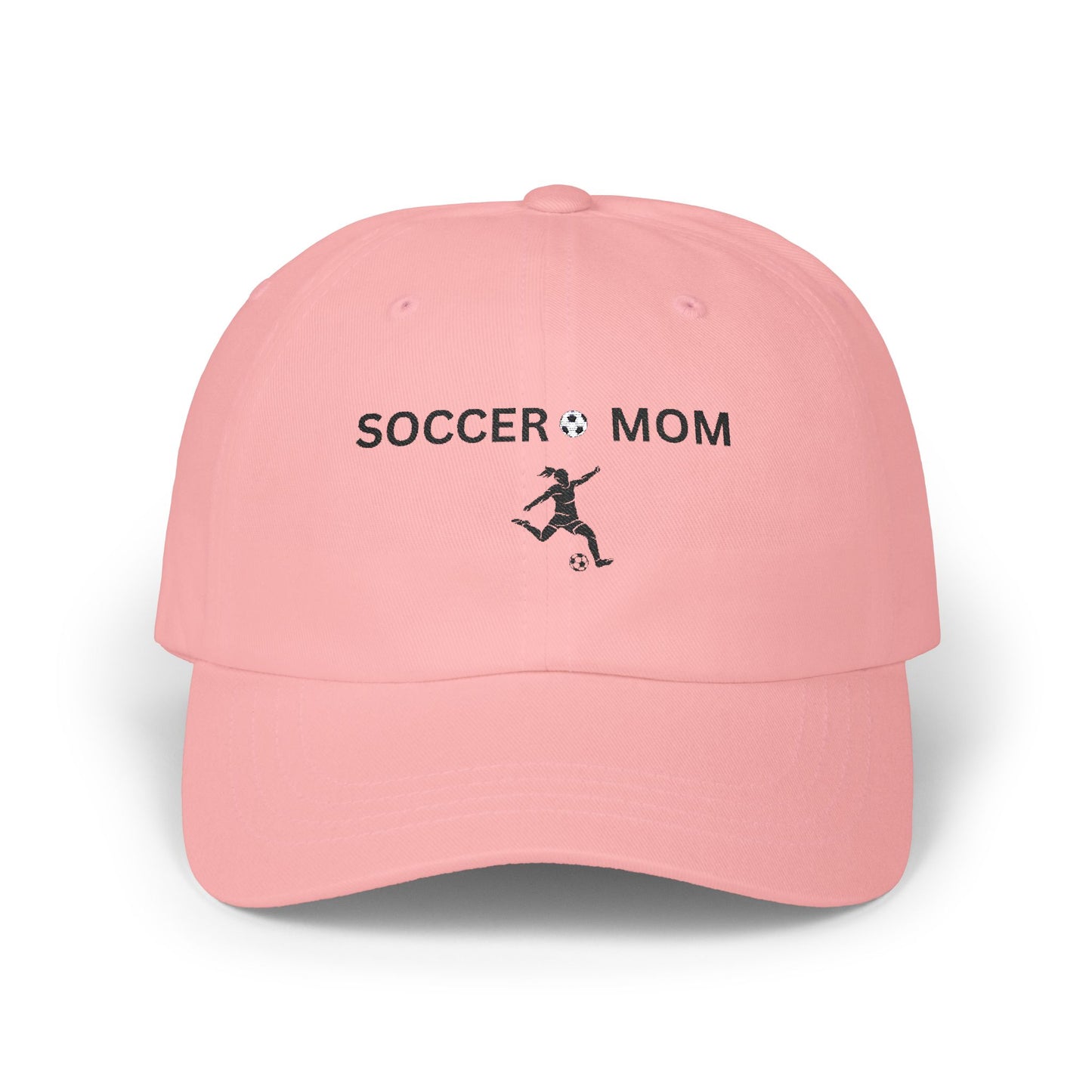 Soccer Mom Classic Dad Cap - Trendy White Adjustable Hat