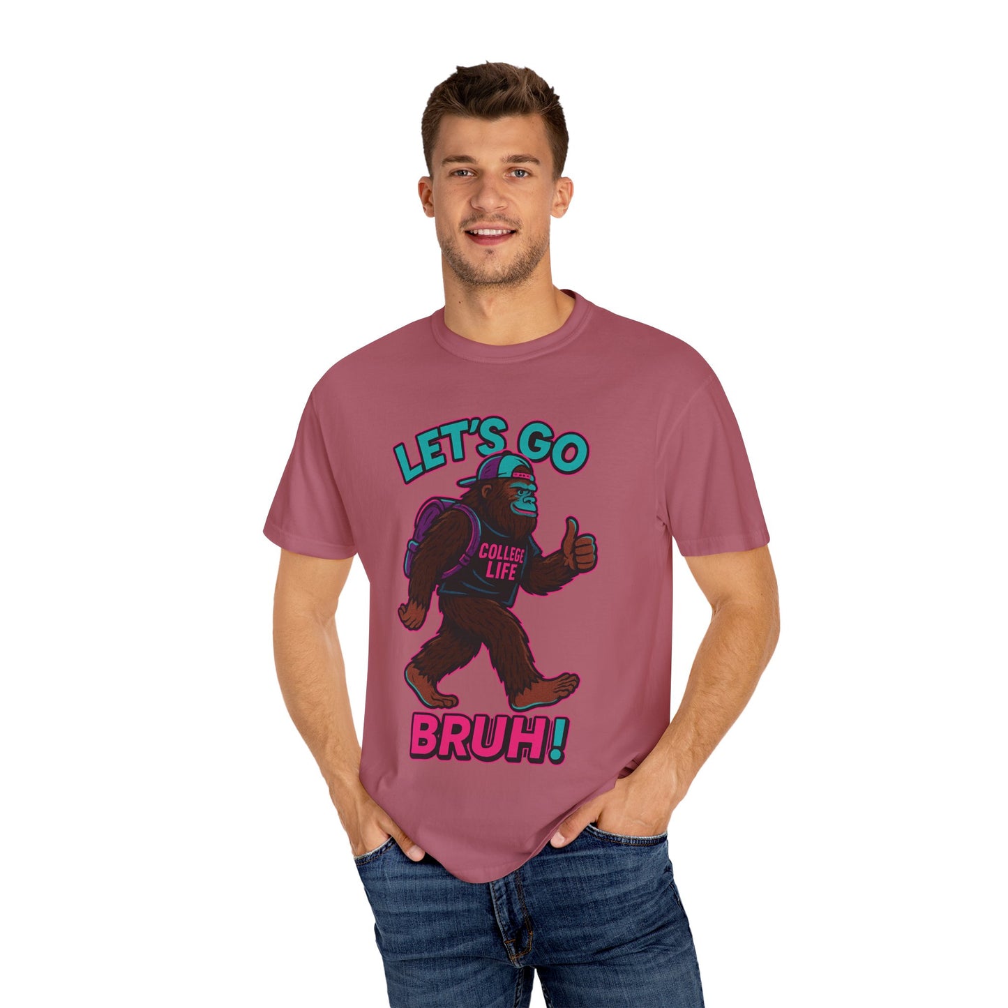 BIG FOOT 80's COLLEGE  TEES Unisex Garment-Dyed T-shirt