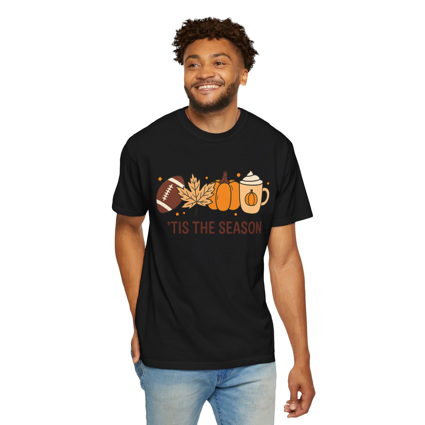 HALLOWEEN TIS THE SEASON Unisex Garment-Dyed T-shirt