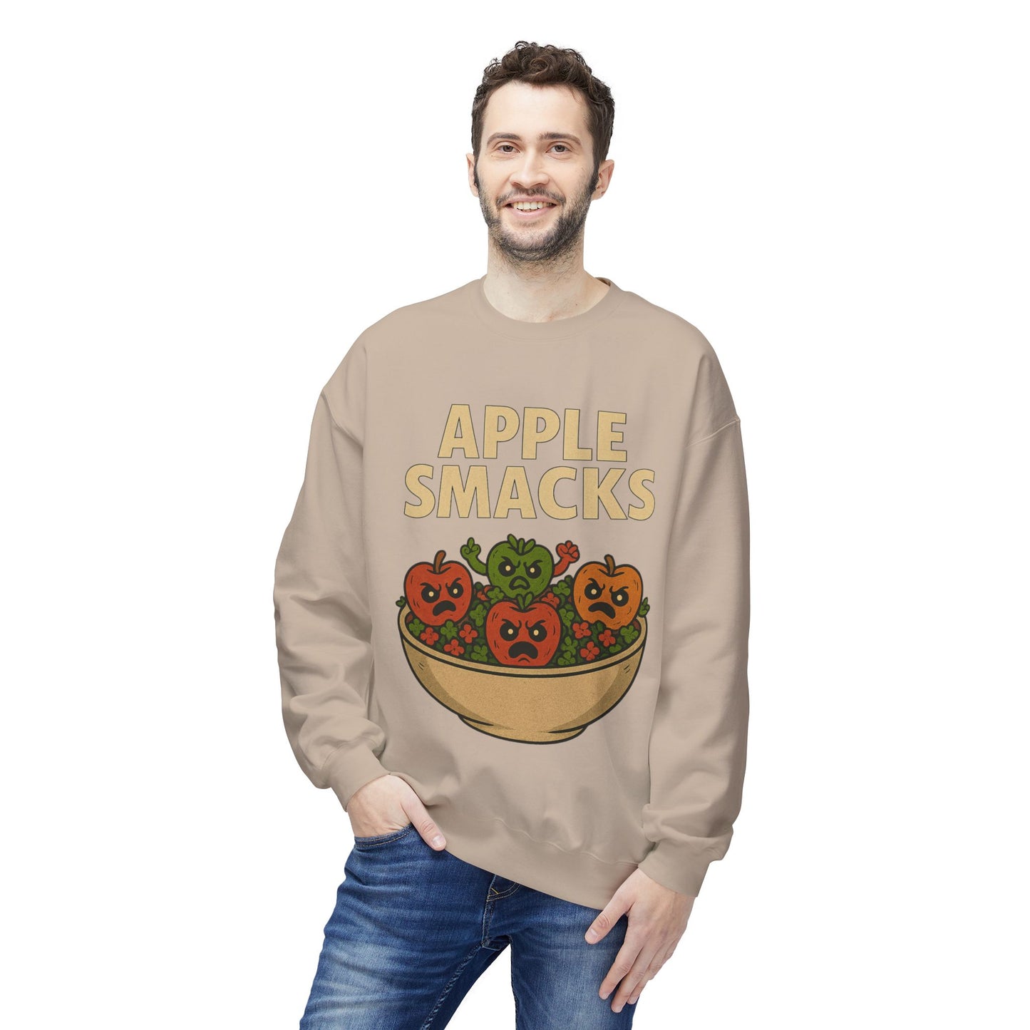 NEW APPLE SMACKS HALLOWEEN SWEATSHIRTS Unisex Midweight Softstyle Fleece Crewneck Sweatshirt