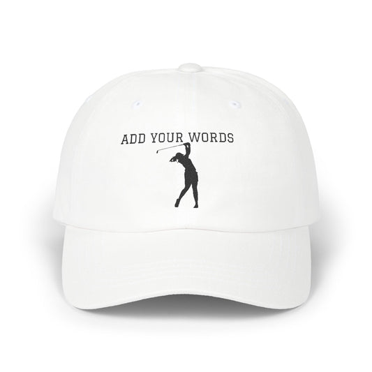 Custom Golf Dad Cap with Personalizable Text