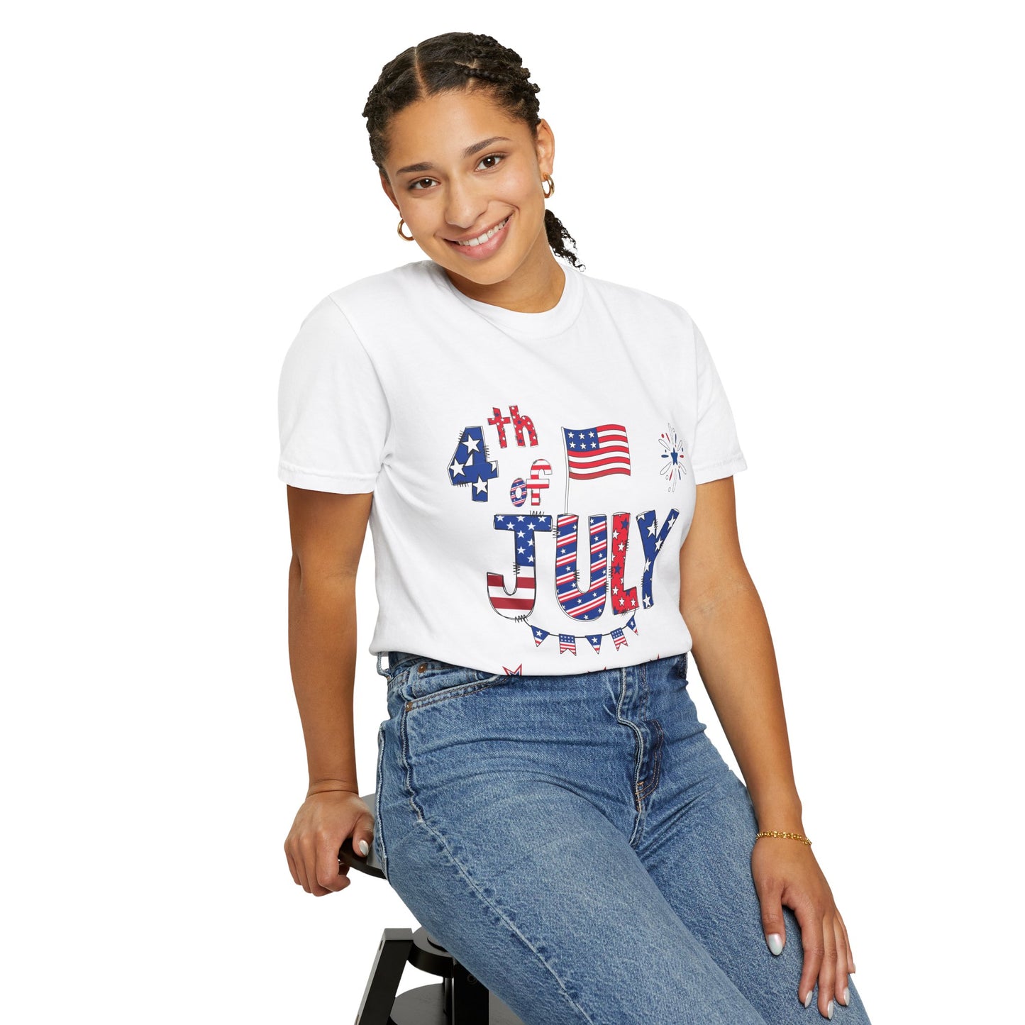 Patriotic 4th of July T-Shirt | Unisex Garment-Dyed Tee, Independence Day Apparel, Red White Blue Shirt, Summer BBQ Outfit, [...]