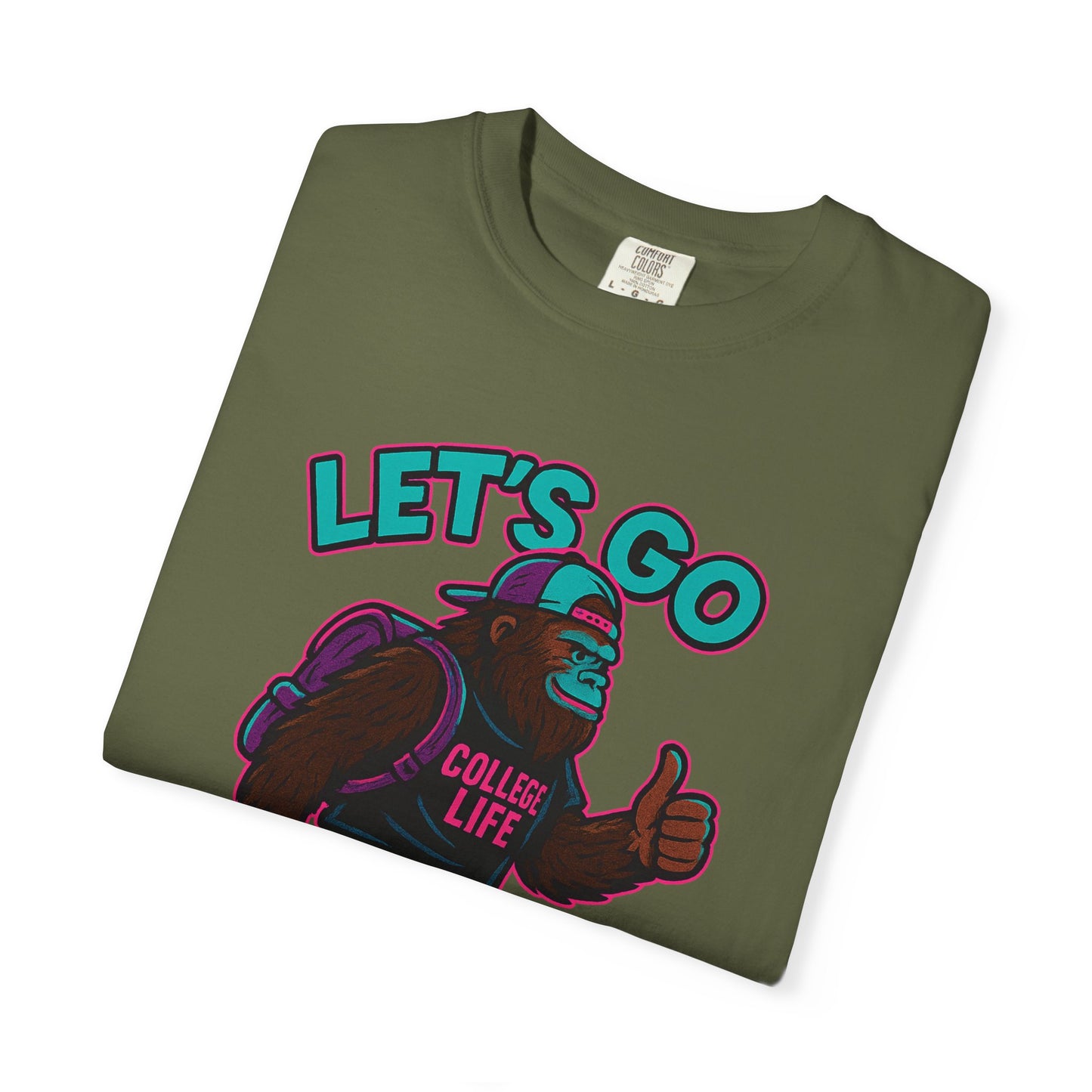 BIG FOOT 80's COLLEGE  TEES Unisex Garment-Dyed T-shirt