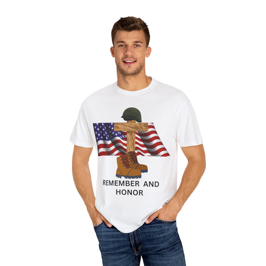 Memorial Day Tribute T-Shirt | Remember and Honor Gift | Unisex Garment-Dyed Top | Patriotic Tee for Veterans, 4th of July, Casual [...]