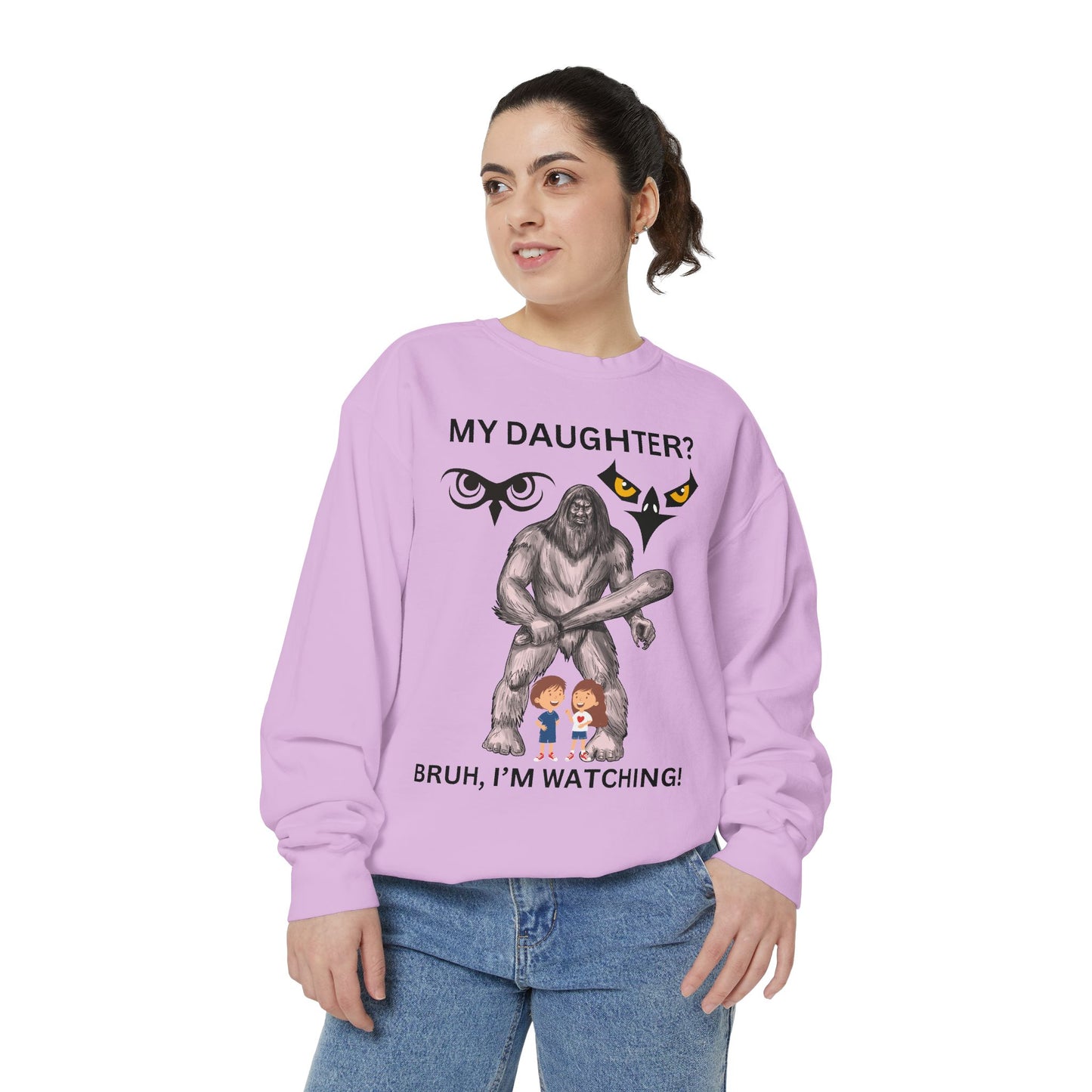 BRUH I'M WATCHING! PERSOBRUH, I'M WATCHING PERSONALIZED BACK TO SCHOOL SWEATSHIRT FUNNY Gift for DAUGHTERS  DADS, Unique Family Sweatshirt, Cool Casual Wear, Perfect for [...]