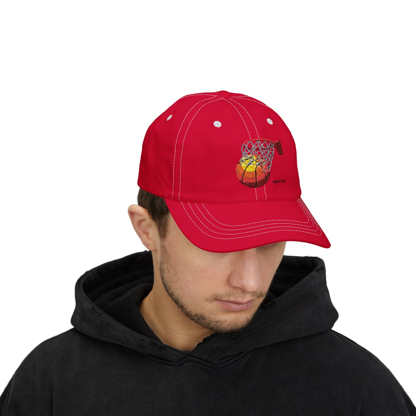 Basketball Dad Cap - Classic White Hat for Sports Lovers