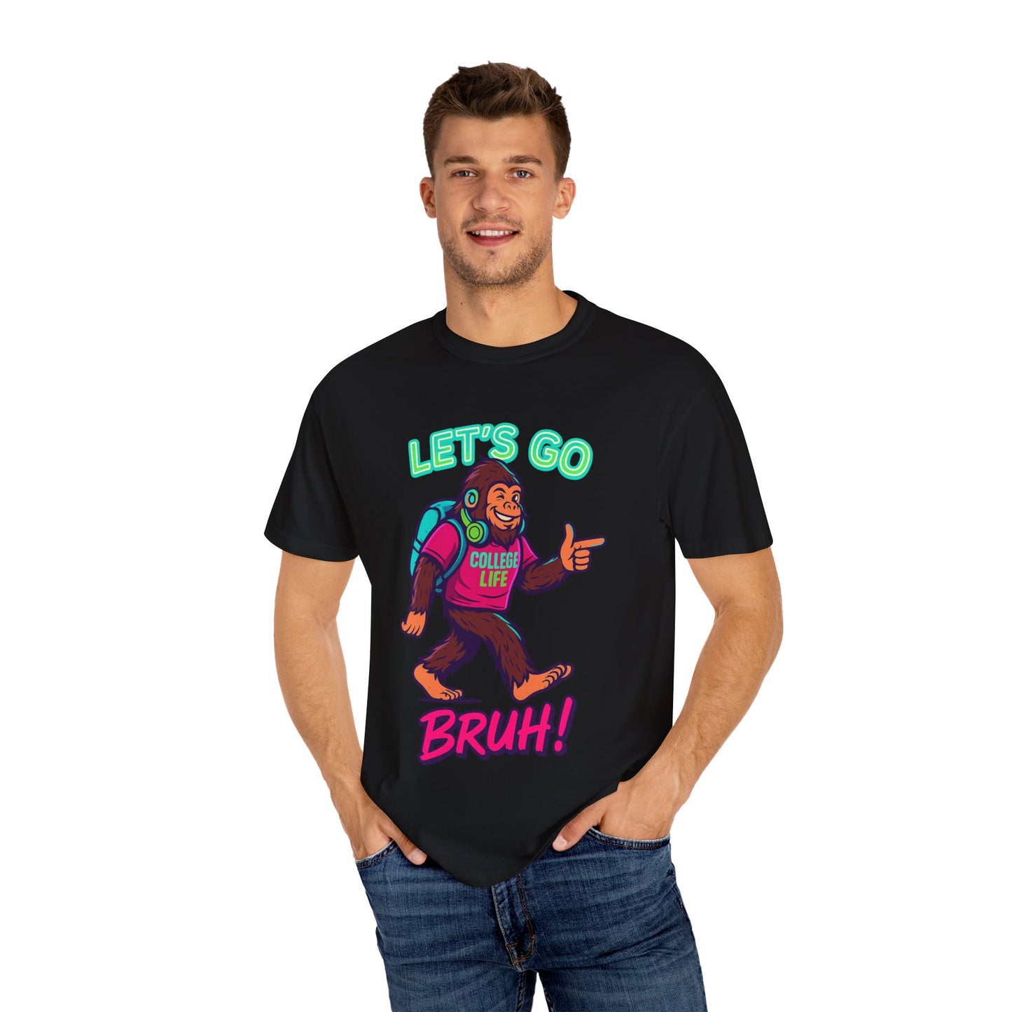 BIGFOOT CURRENT COLLEGE TEE Unisex Garment-Dyed T-shirt